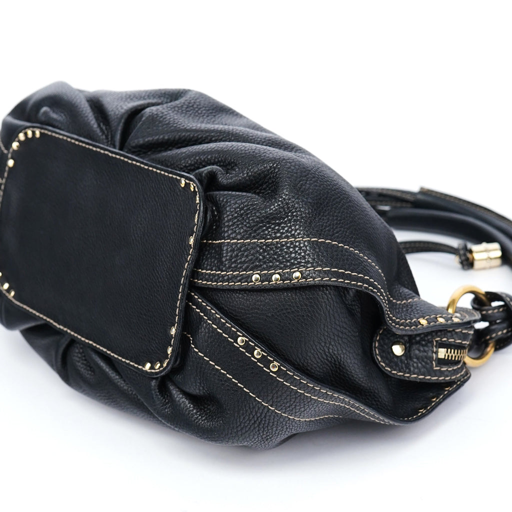 Black Leather Bittersweet Shoulder Bag