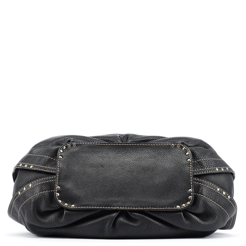 Black Leather Bittersweet Shoulder Bag