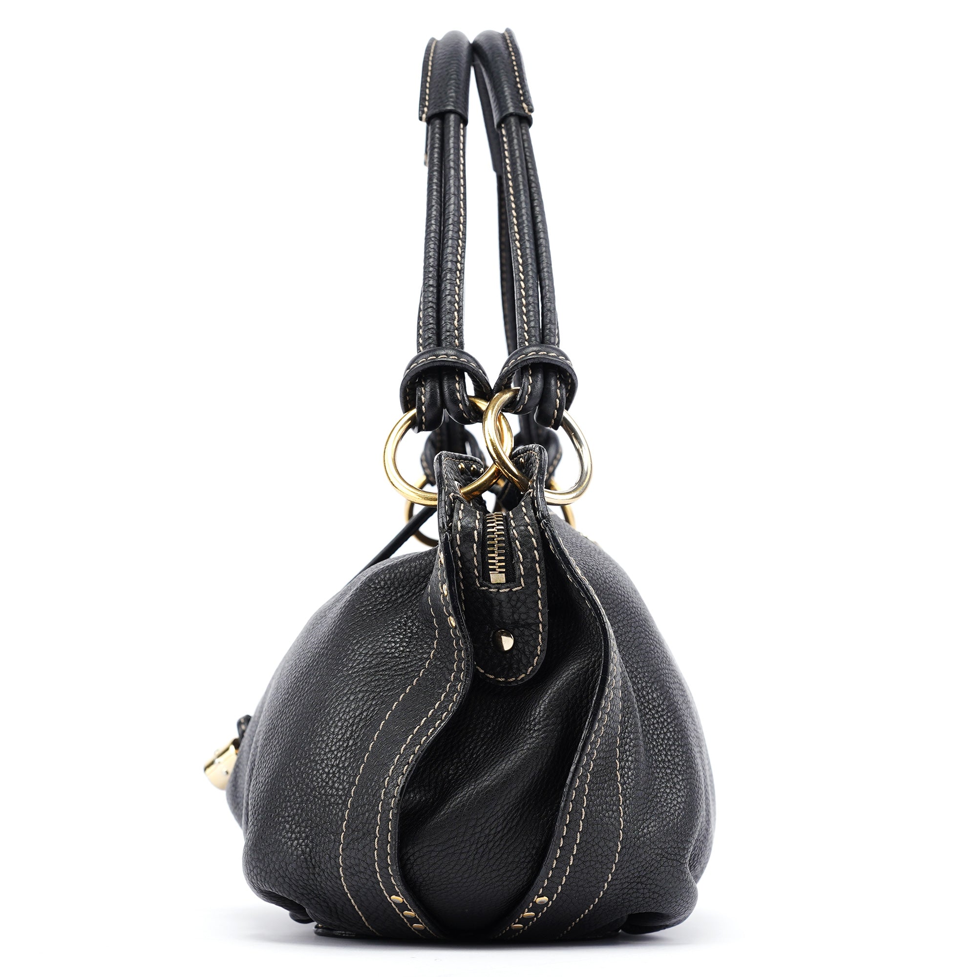 Black Leather Bittersweet Shoulder Bag