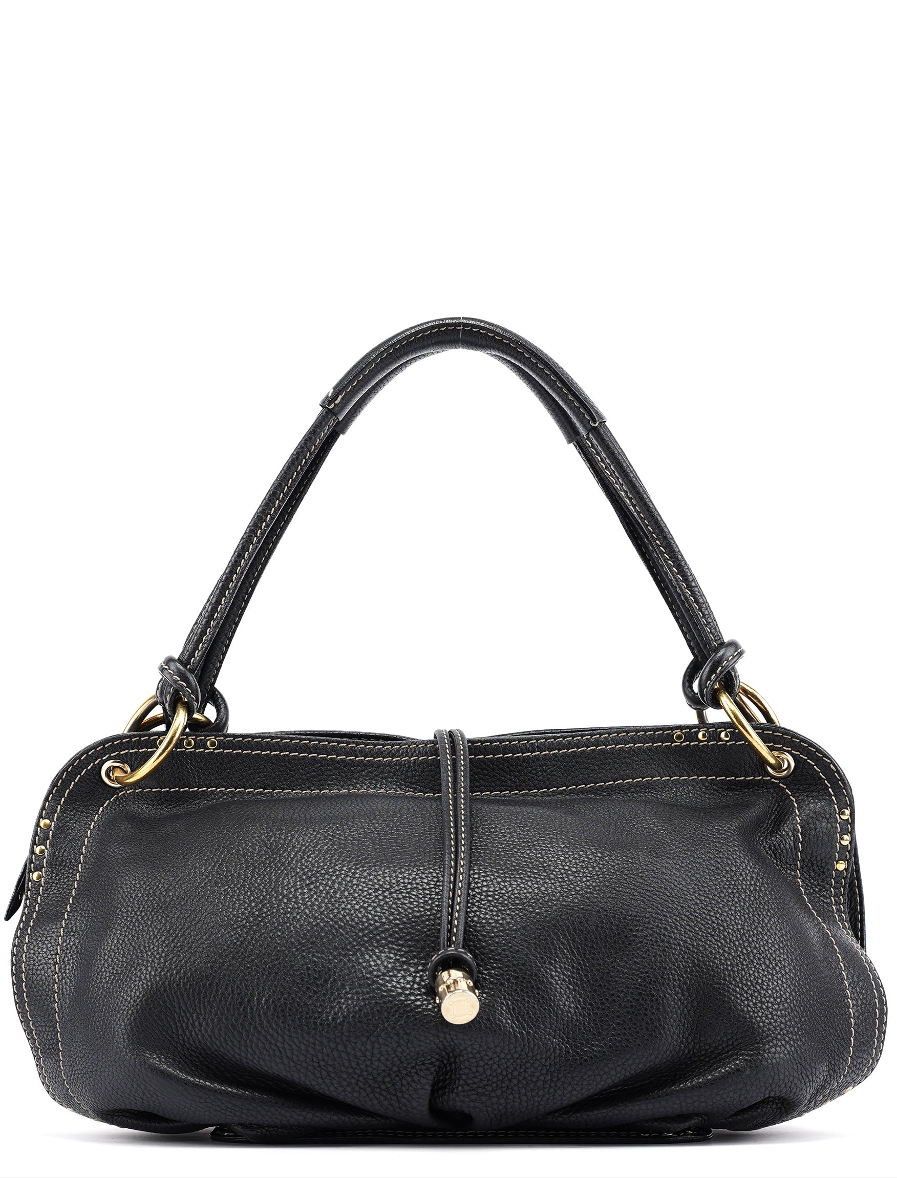 Black Leather Bittersweet Shoulder Bag
