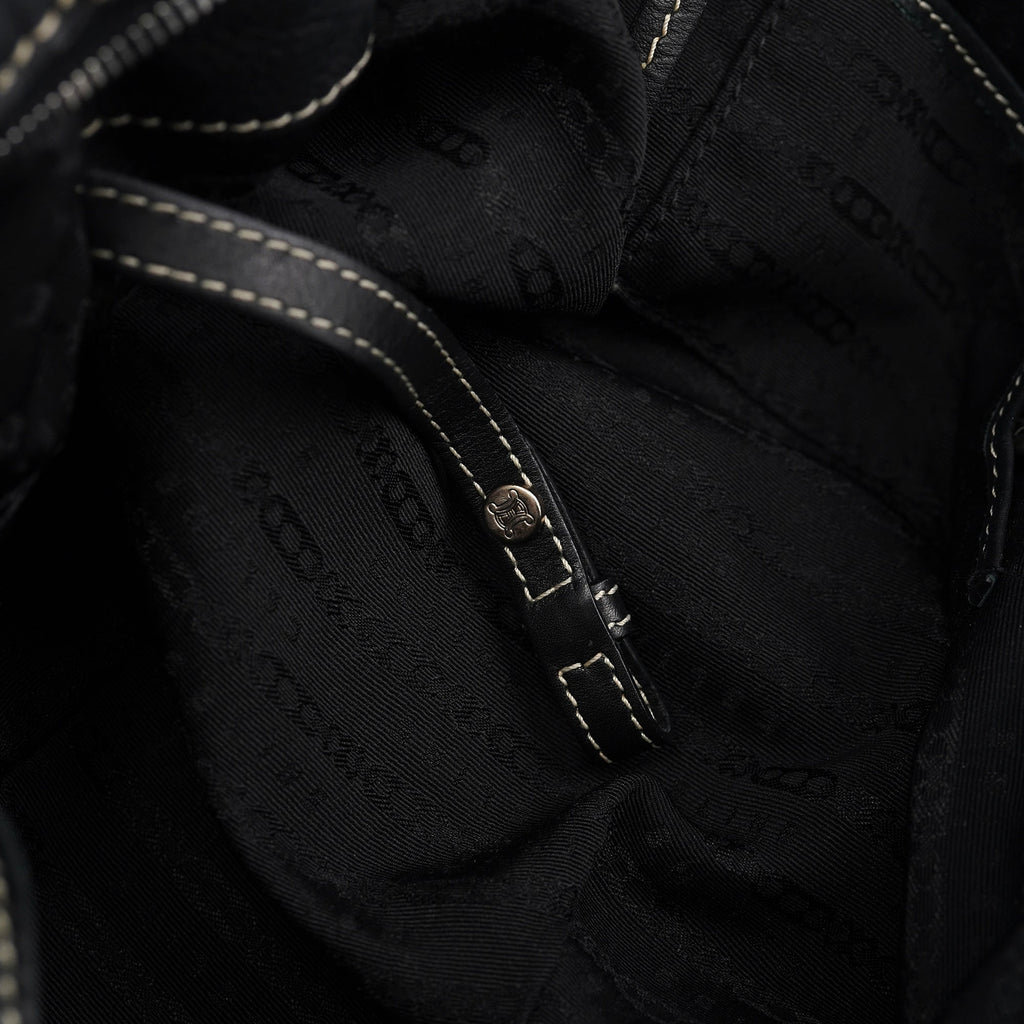 Black Leather Bittersweet Shoulder Bag