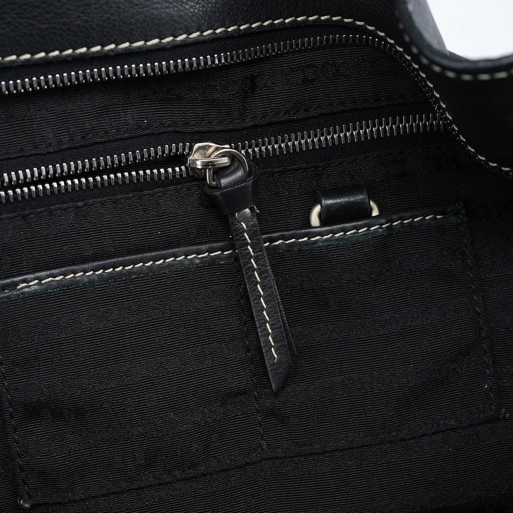 Black Leather Bittersweet Shoulder Bag