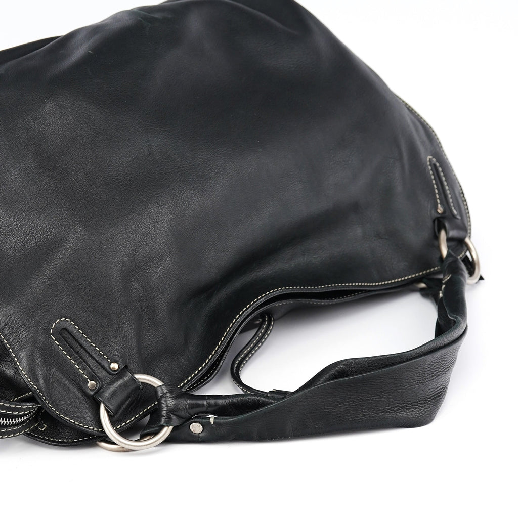 Black Leather Bittersweet Shoulder Bag