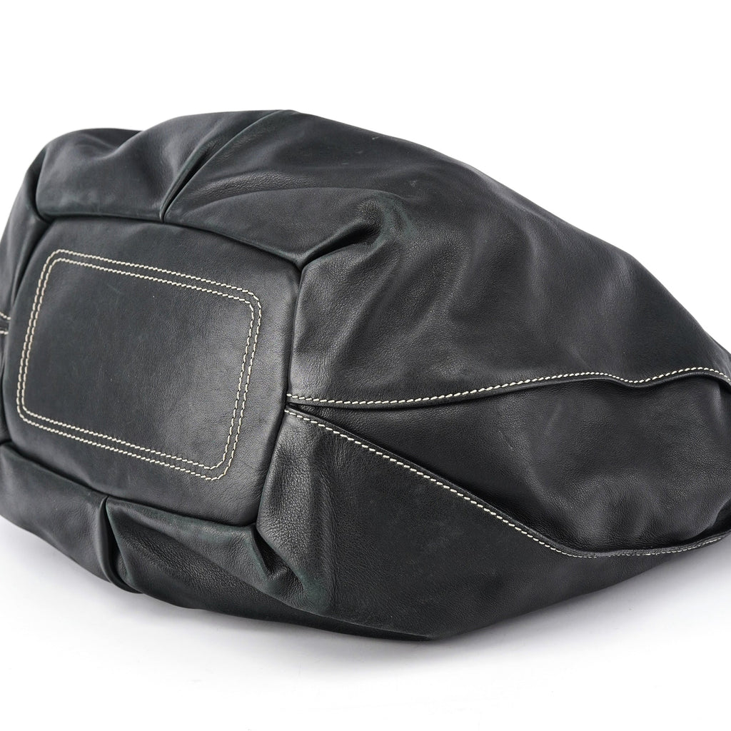 Black Leather Bittersweet Shoulder Bag