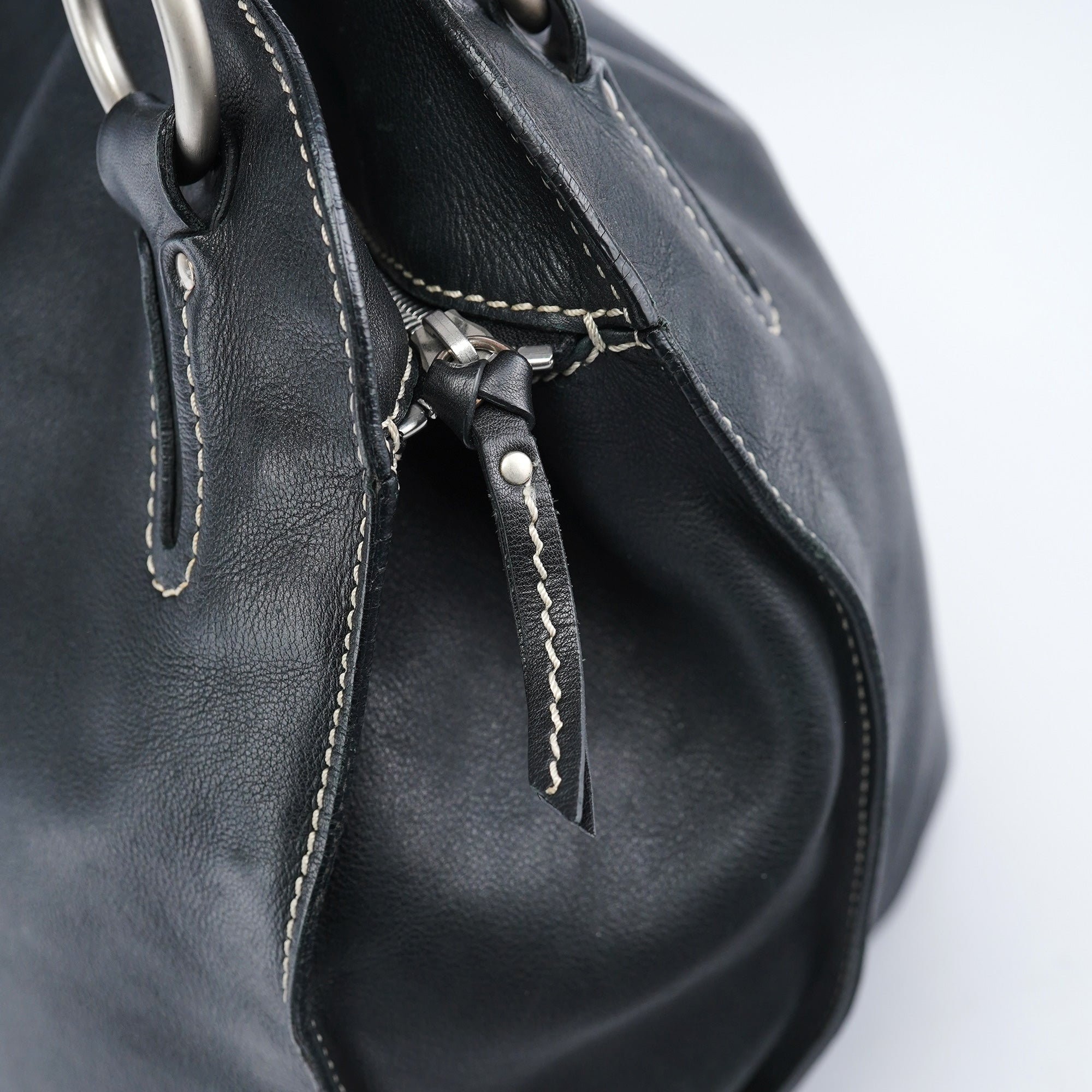 Black Leather Bittersweet Shoulder Bag