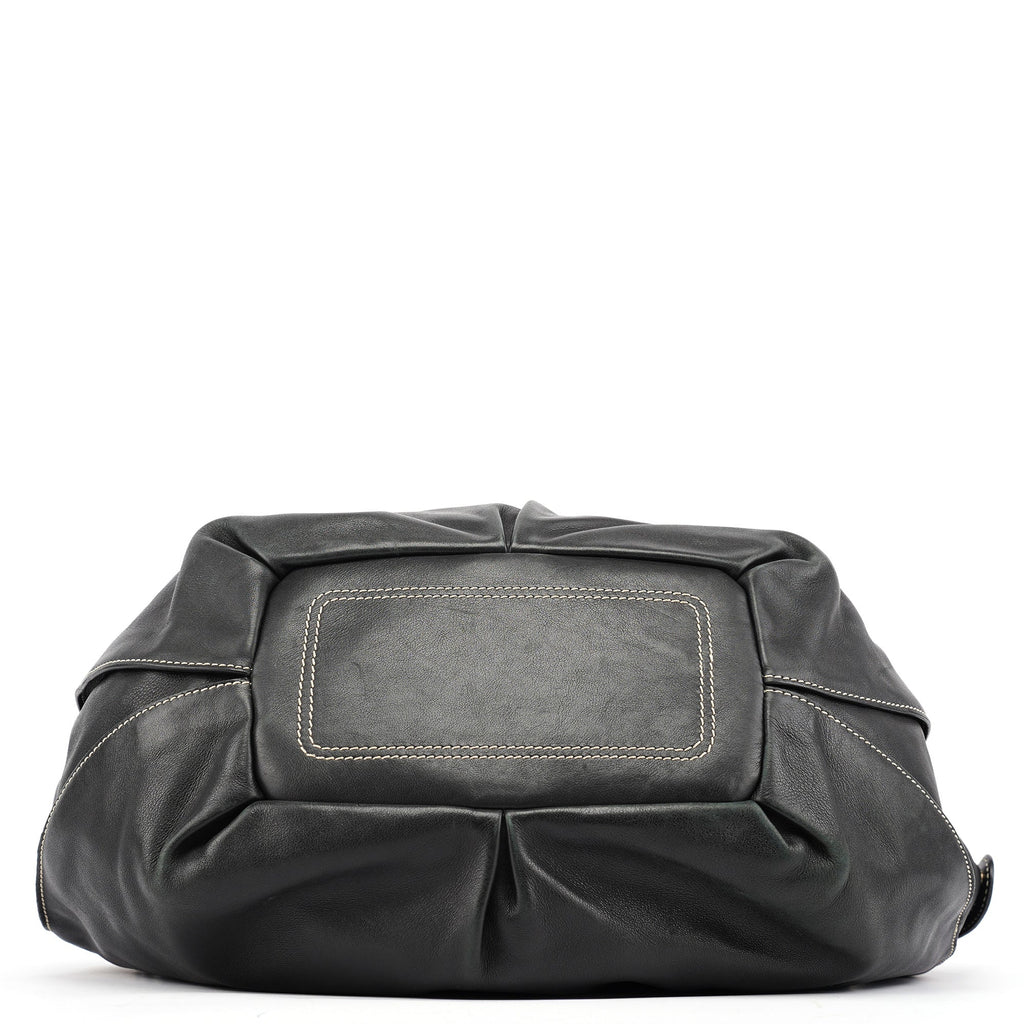 Black Leather Bittersweet Shoulder Bag