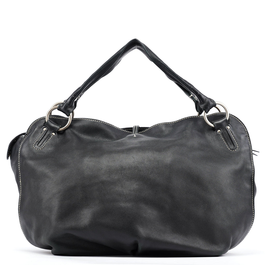 Black Leather Bittersweet Shoulder Bag
