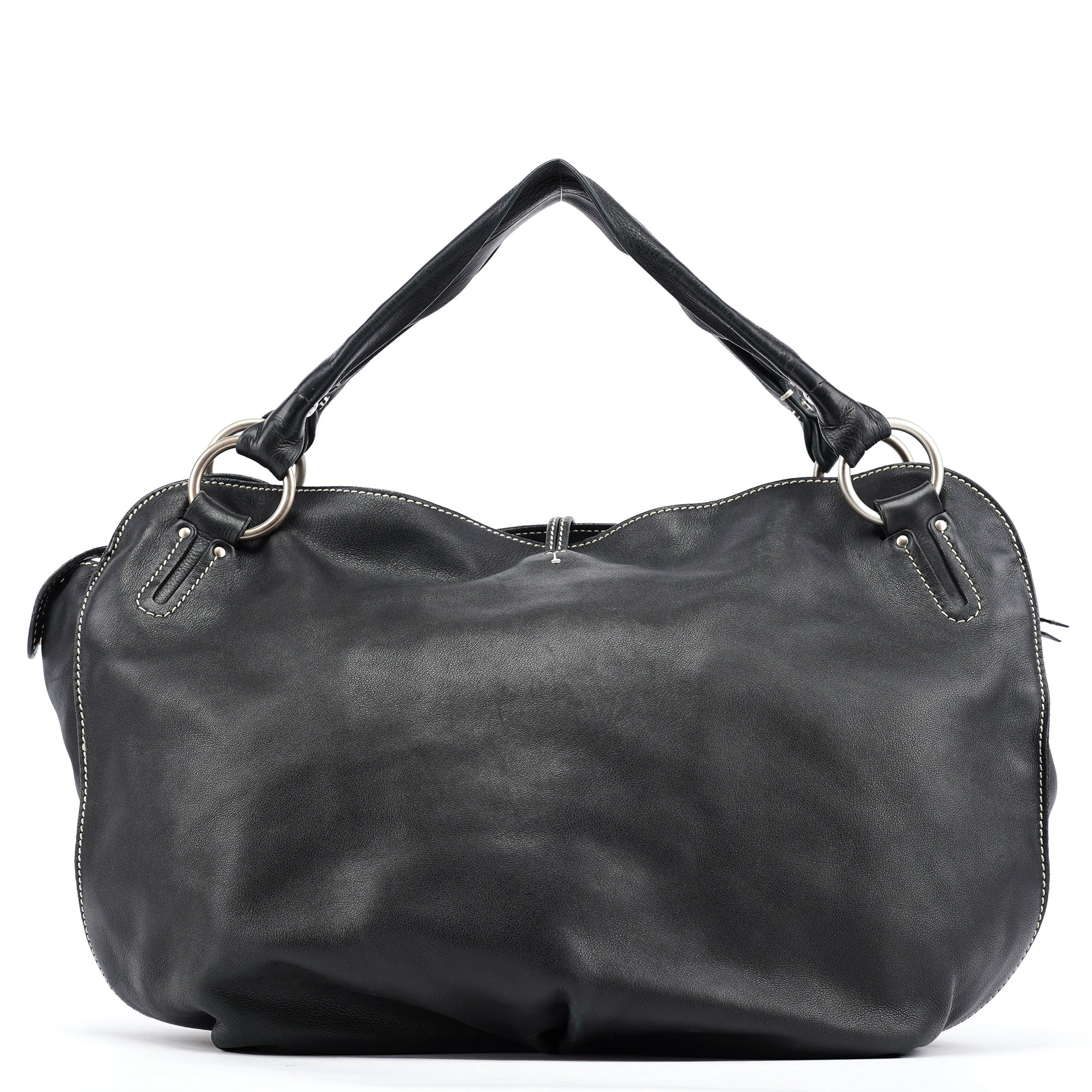 Black Leather Bittersweet Shoulder Bag