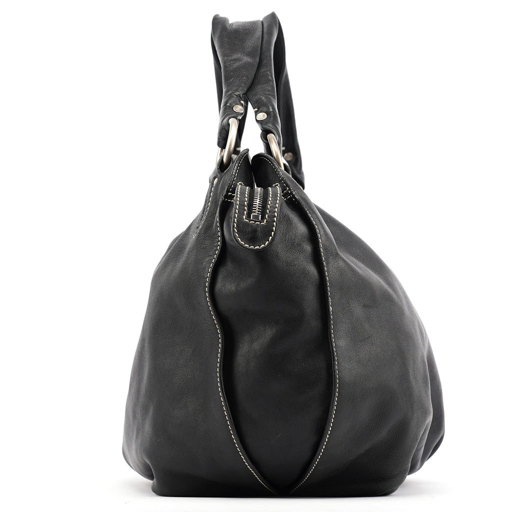 Black Leather Bittersweet Shoulder Bag