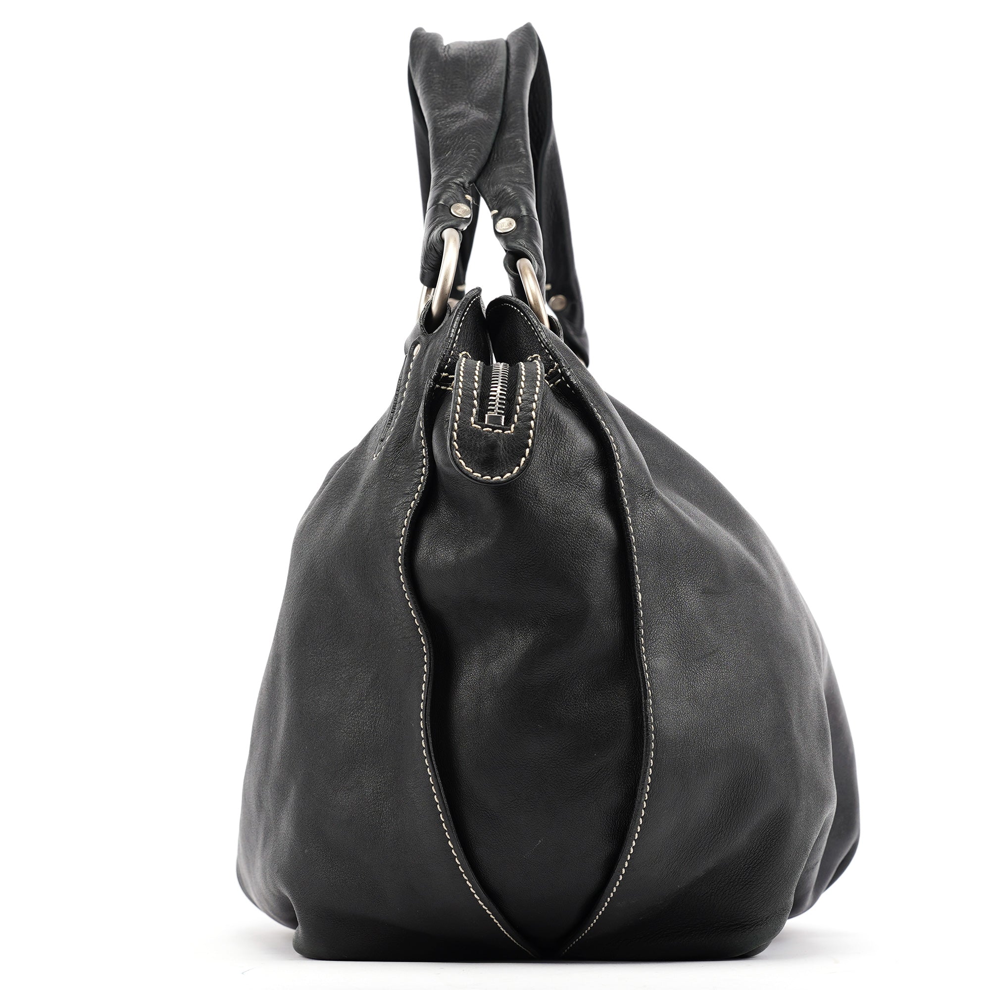 Black Leather Bittersweet Shoulder Bag