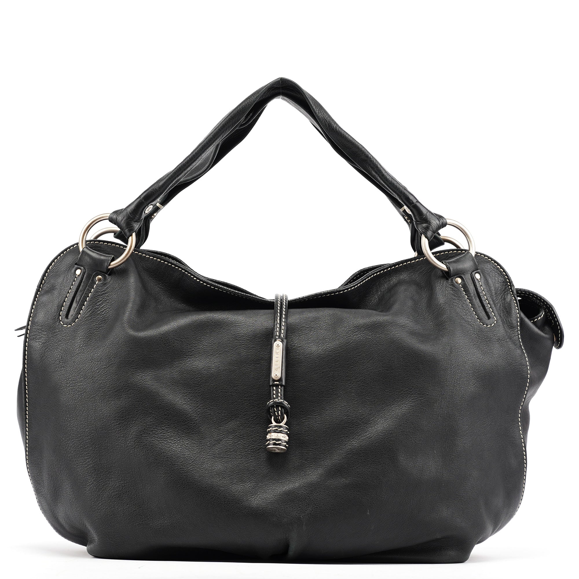 Black Leather Bittersweet Shoulder Bag