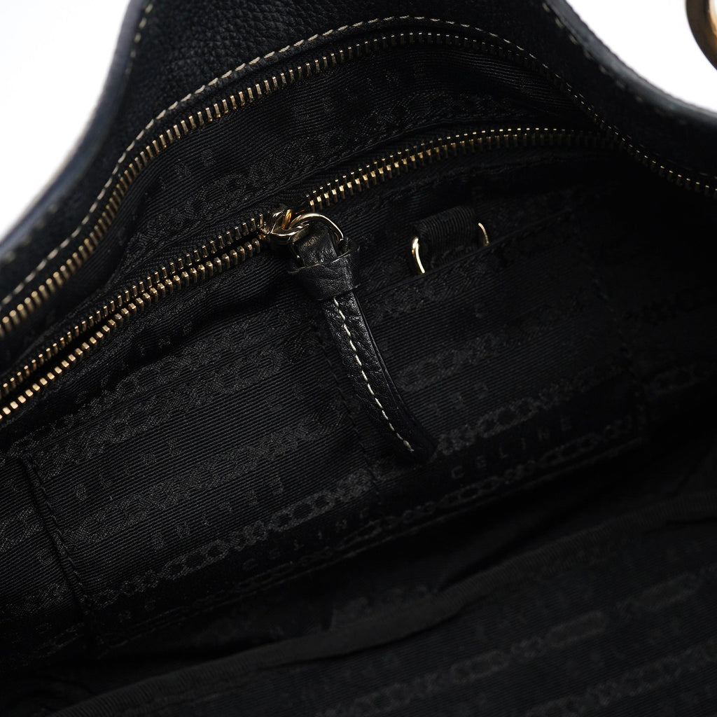 Black Leather Bittersweet Shoulder Bag