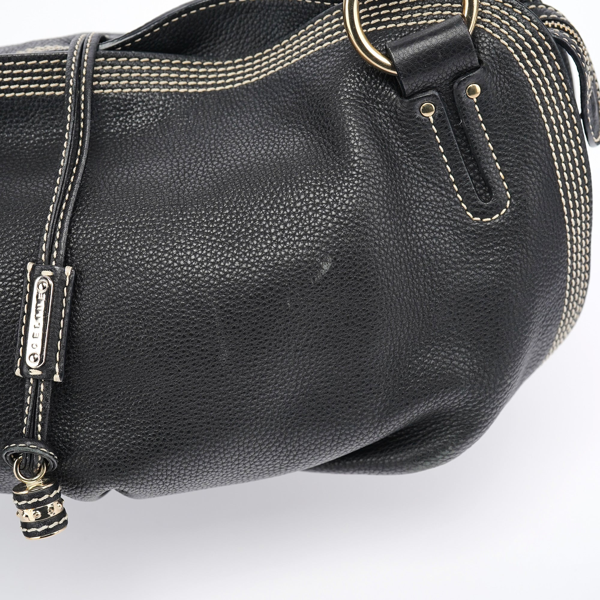 Black Leather Bittersweet Shoulder Bag