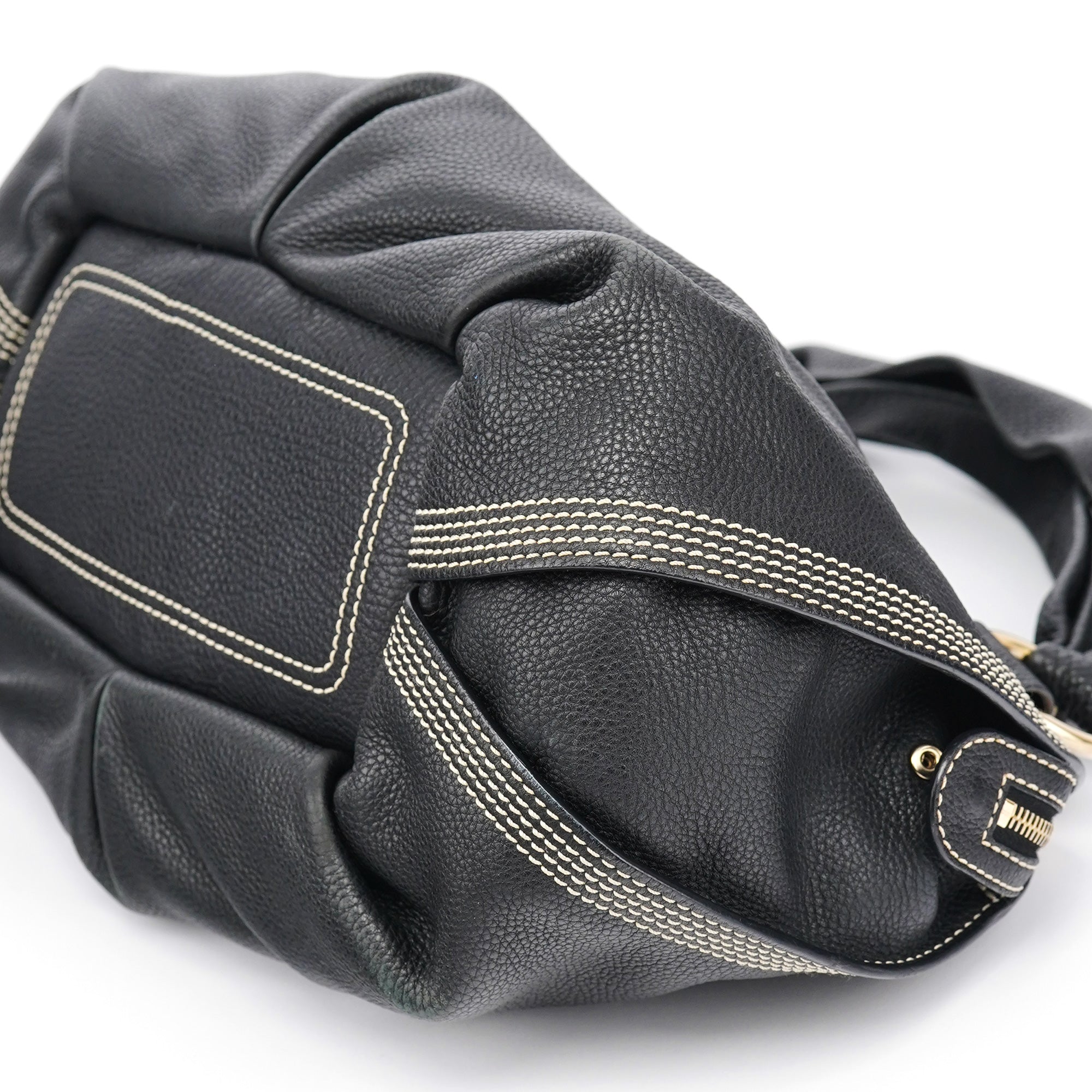 Black Leather Bittersweet Shoulder Bag
