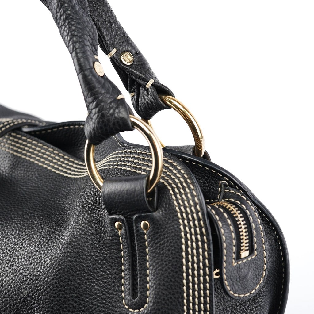 Black Leather Bittersweet Shoulder Bag