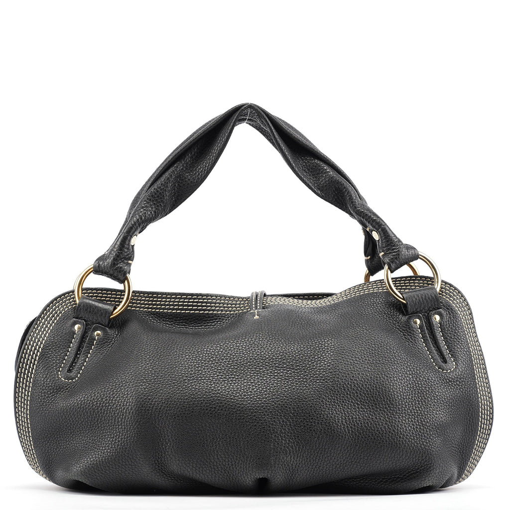 Black Leather Bittersweet Shoulder Bag