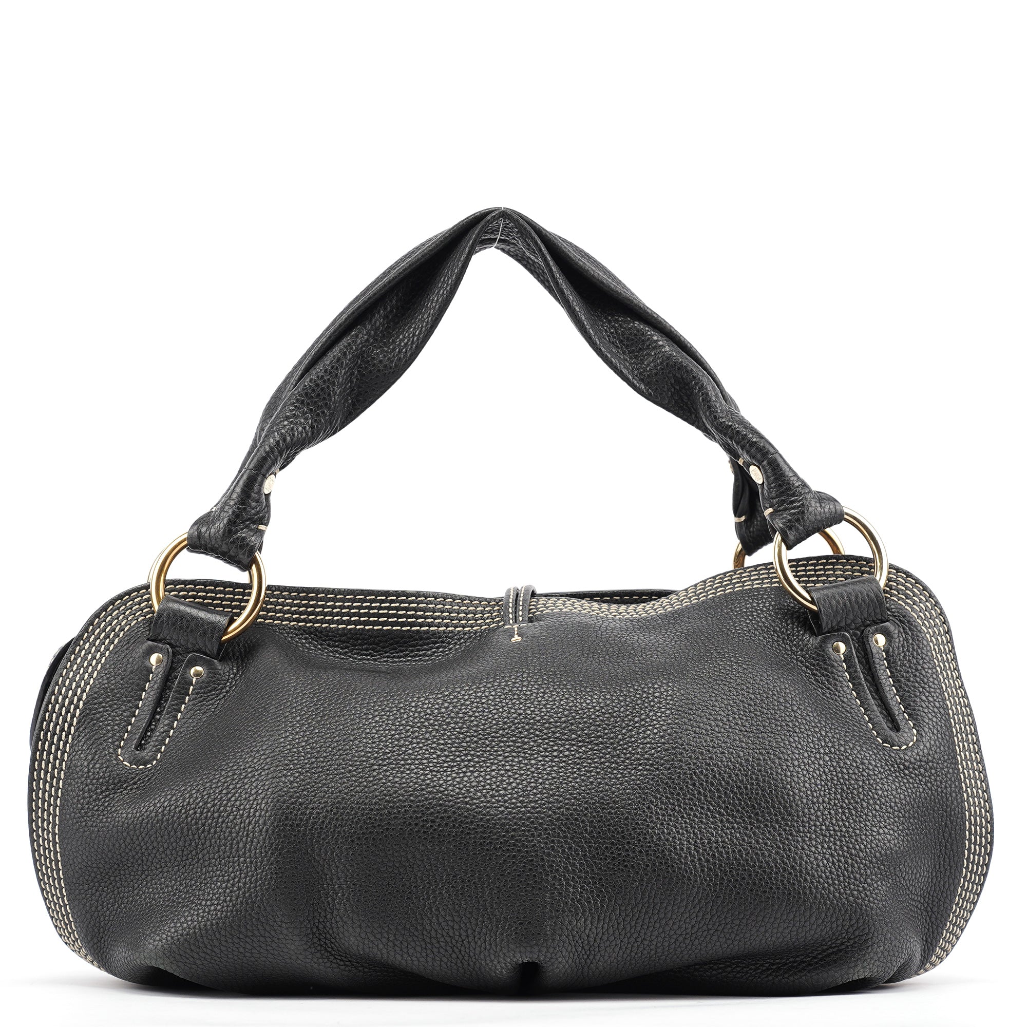 Black Leather Bittersweet Shoulder Bag