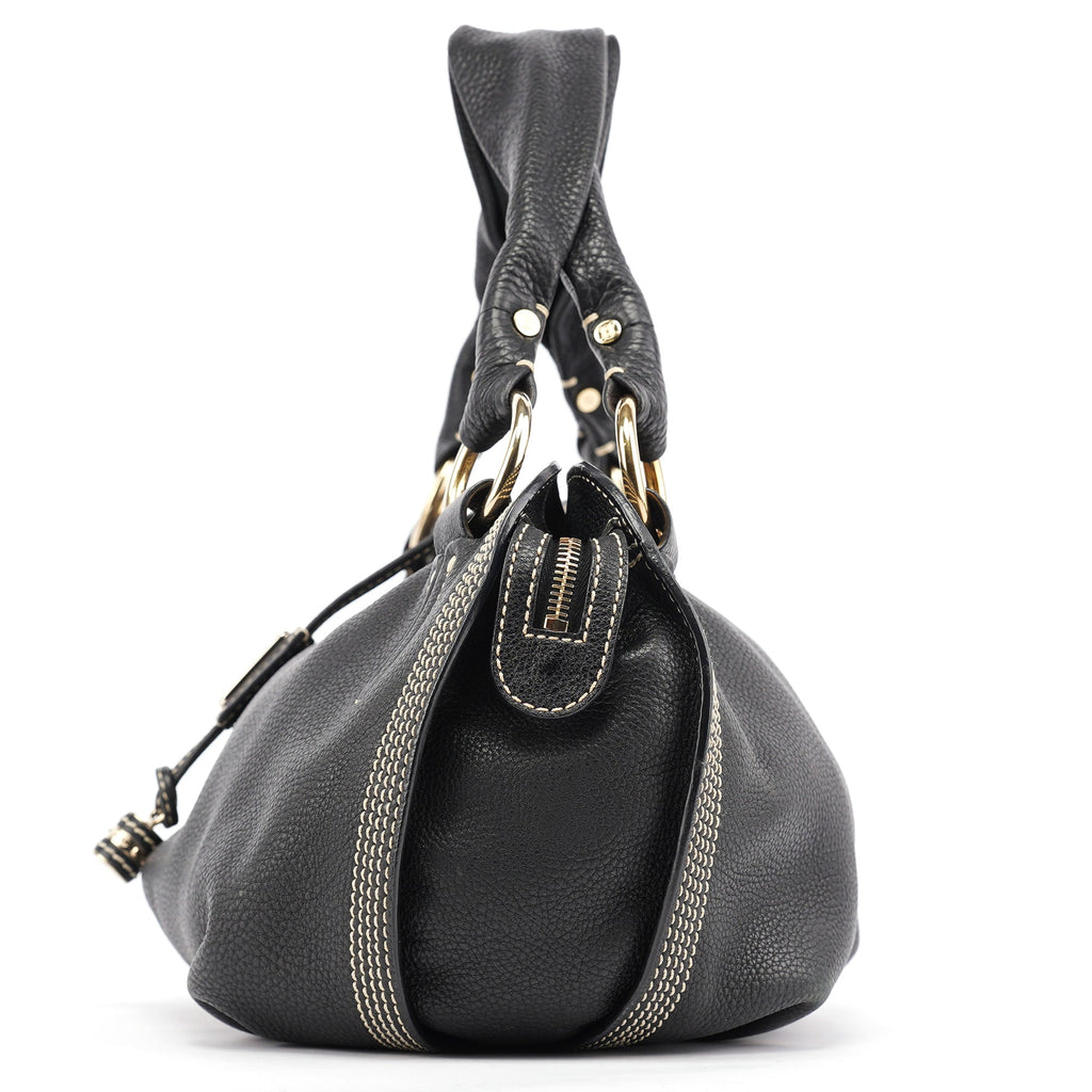 Black Leather Bittersweet Shoulder Bag