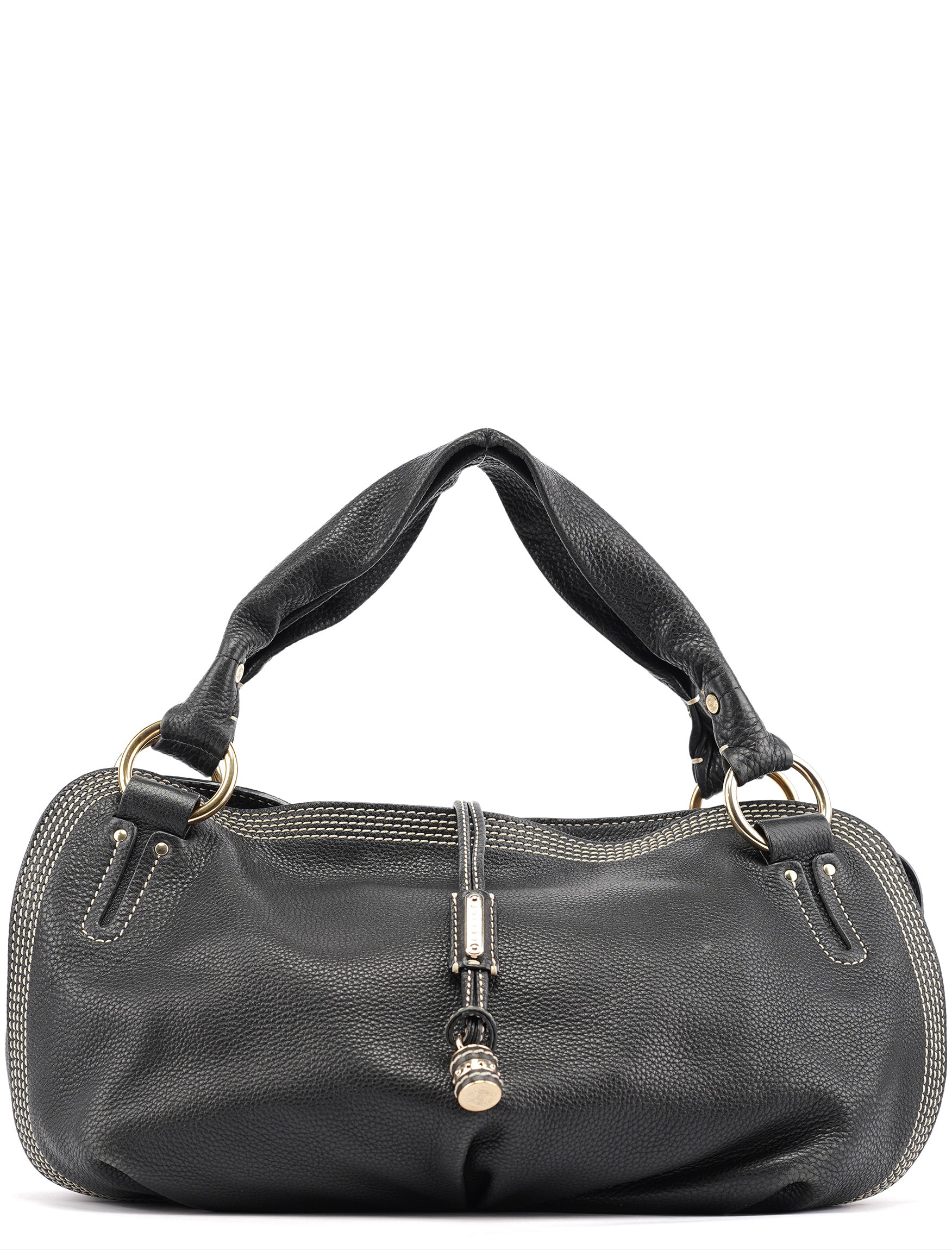 Black Leather Bittersweet Shoulder Bag