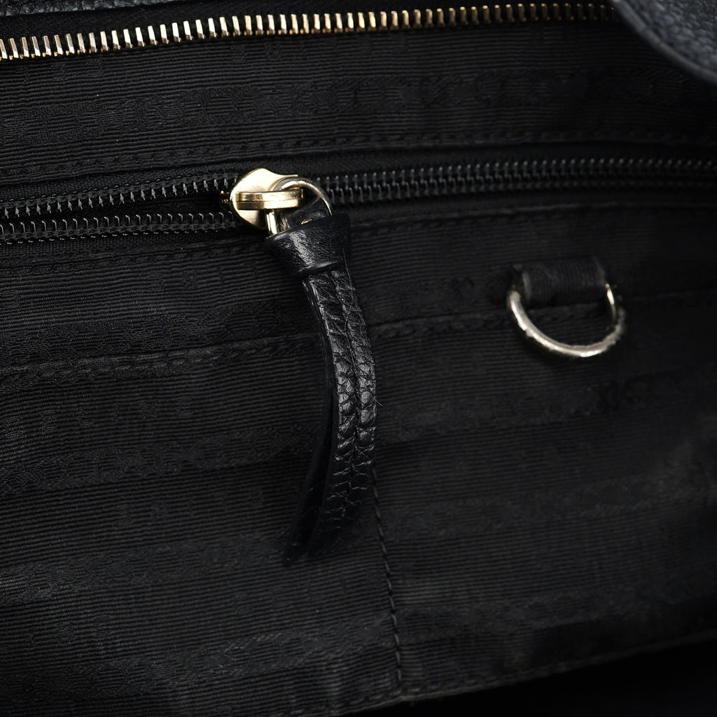 Black Leather Bittersweet Shoulder Bag