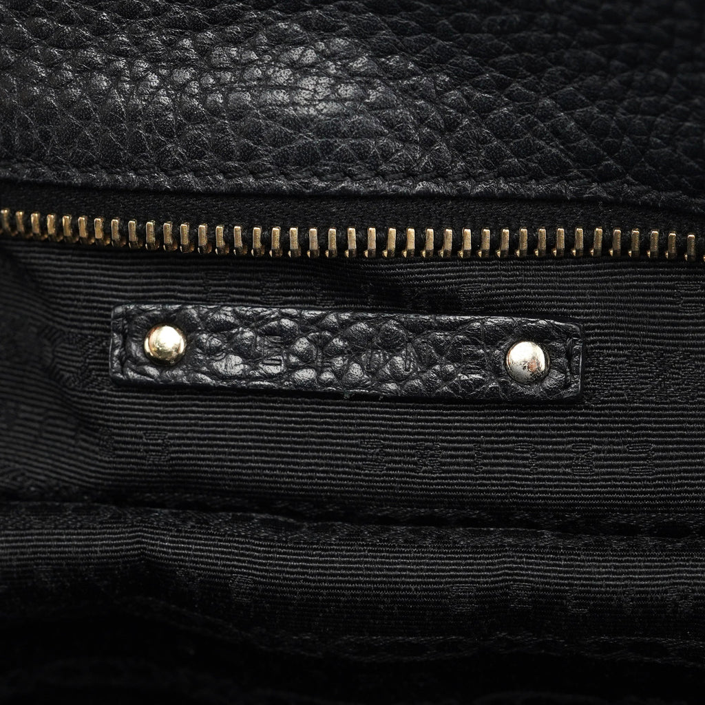 Black Leather Bittersweet Shoulder Bag