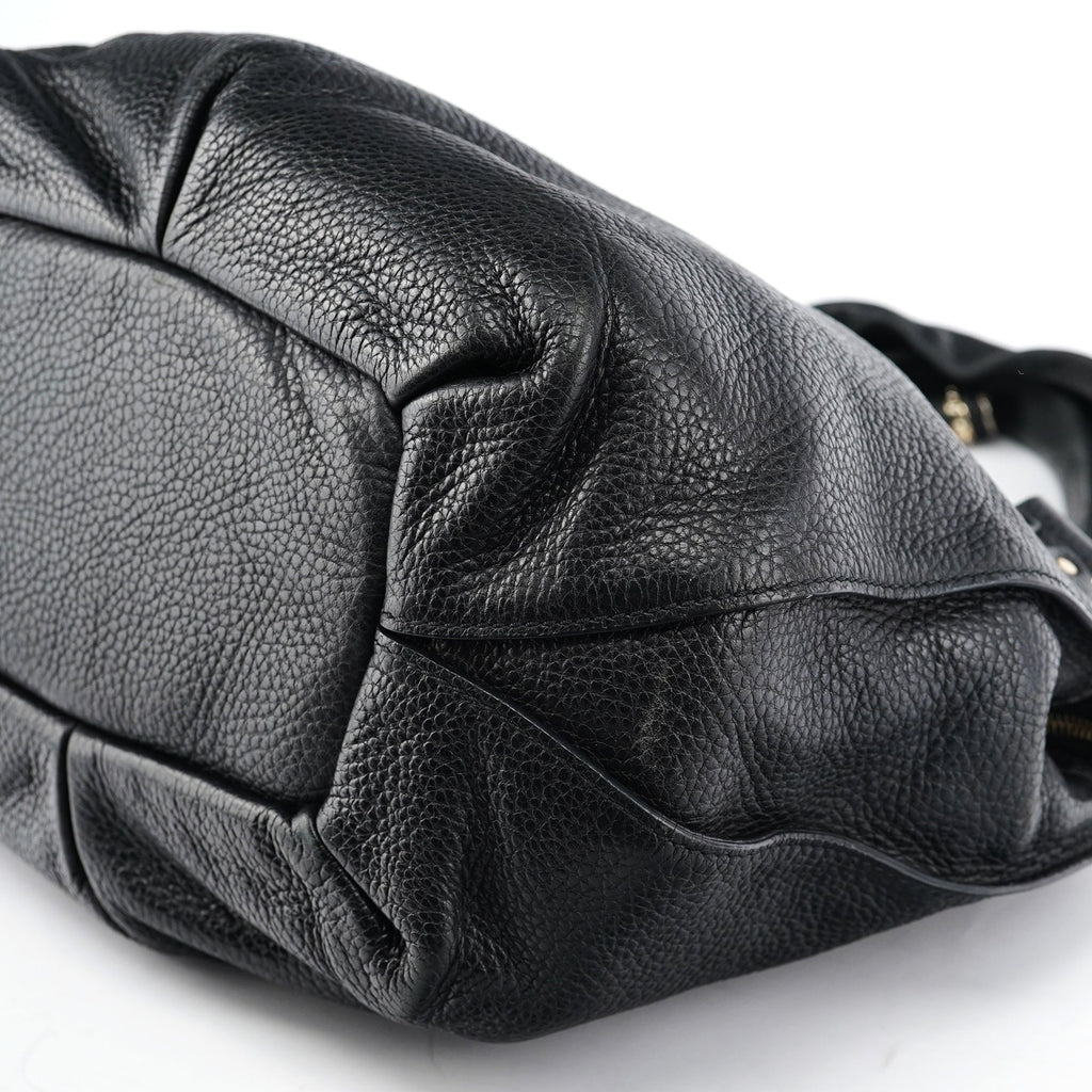 Black Leather Bittersweet Shoulder Bag