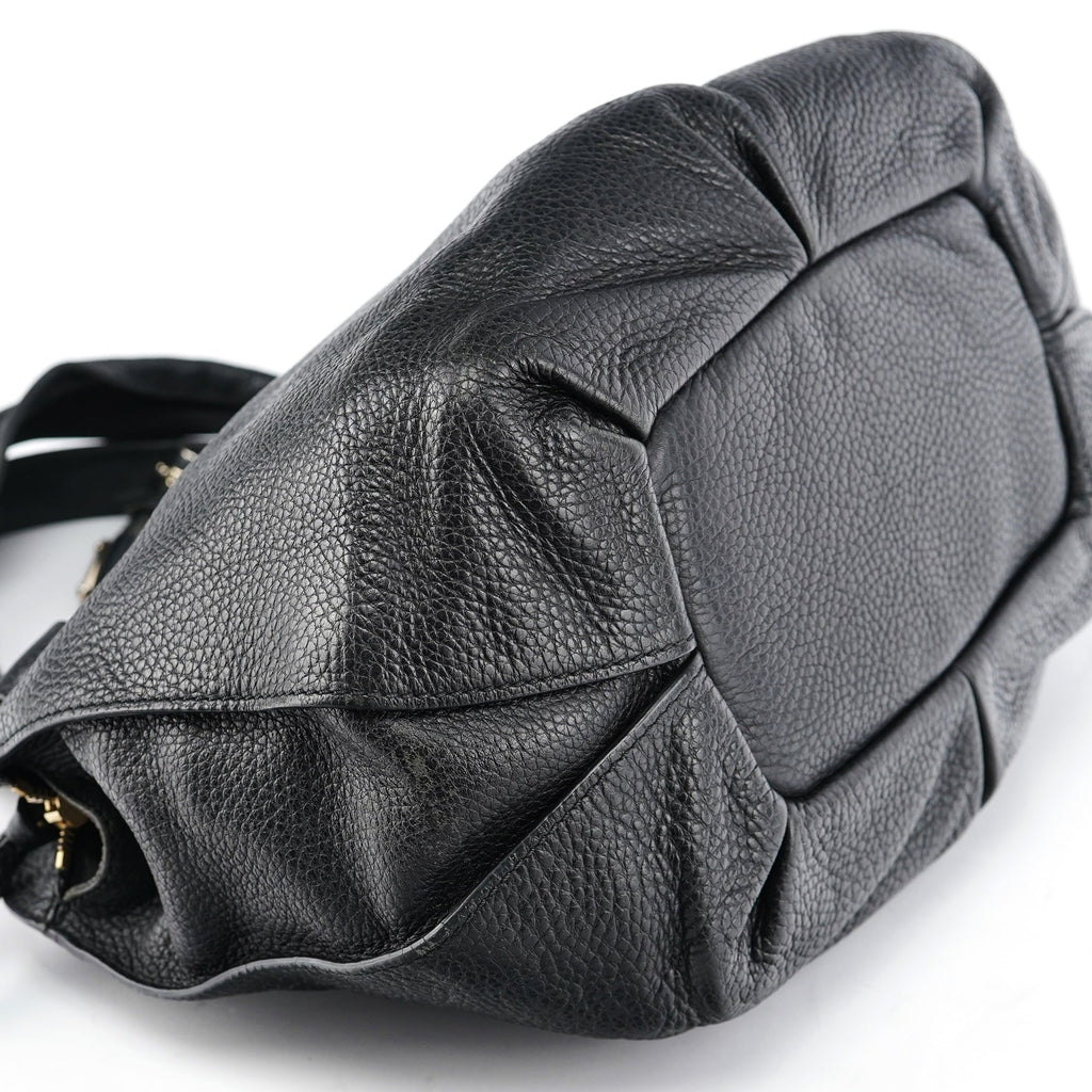 Black Leather Bittersweet Shoulder Bag