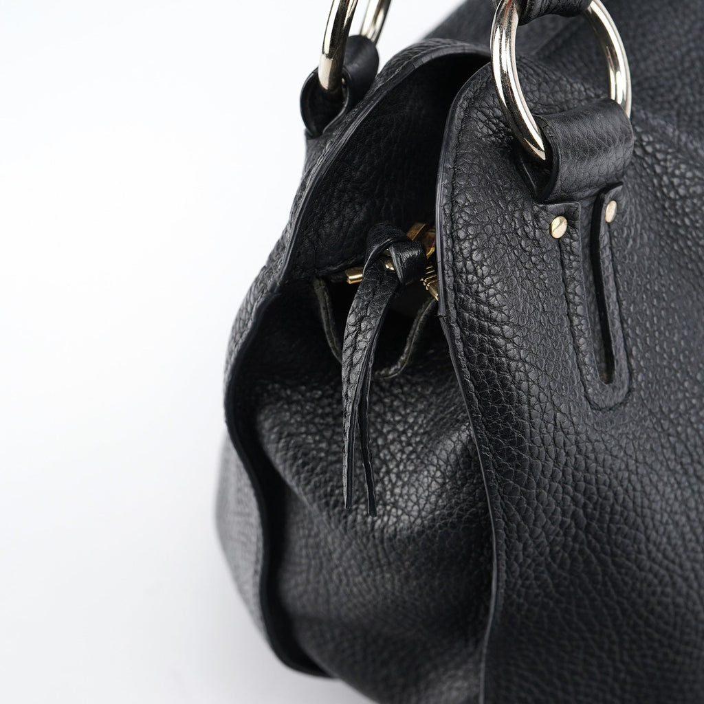 Black Leather Bittersweet Shoulder Bag