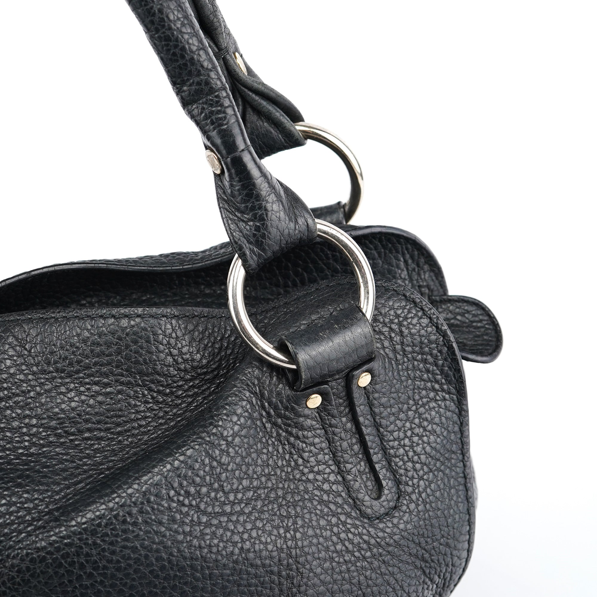 Black Leather Bittersweet Shoulder Bag
