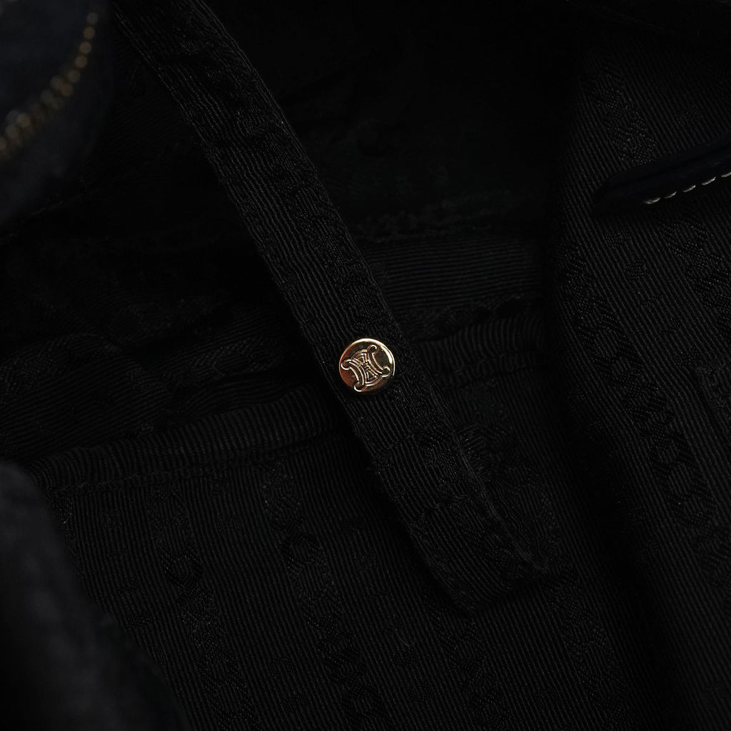 Black Leather Bittersweet Shoulder Bag