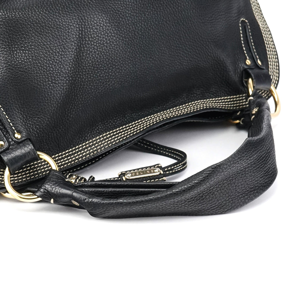 Black Leather Bittersweet Shoulder Bag