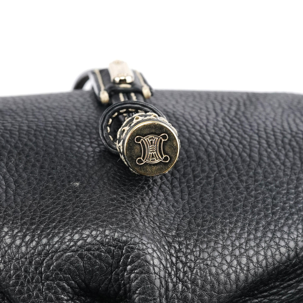 Black Leather Bittersweet Shoulder Bag
