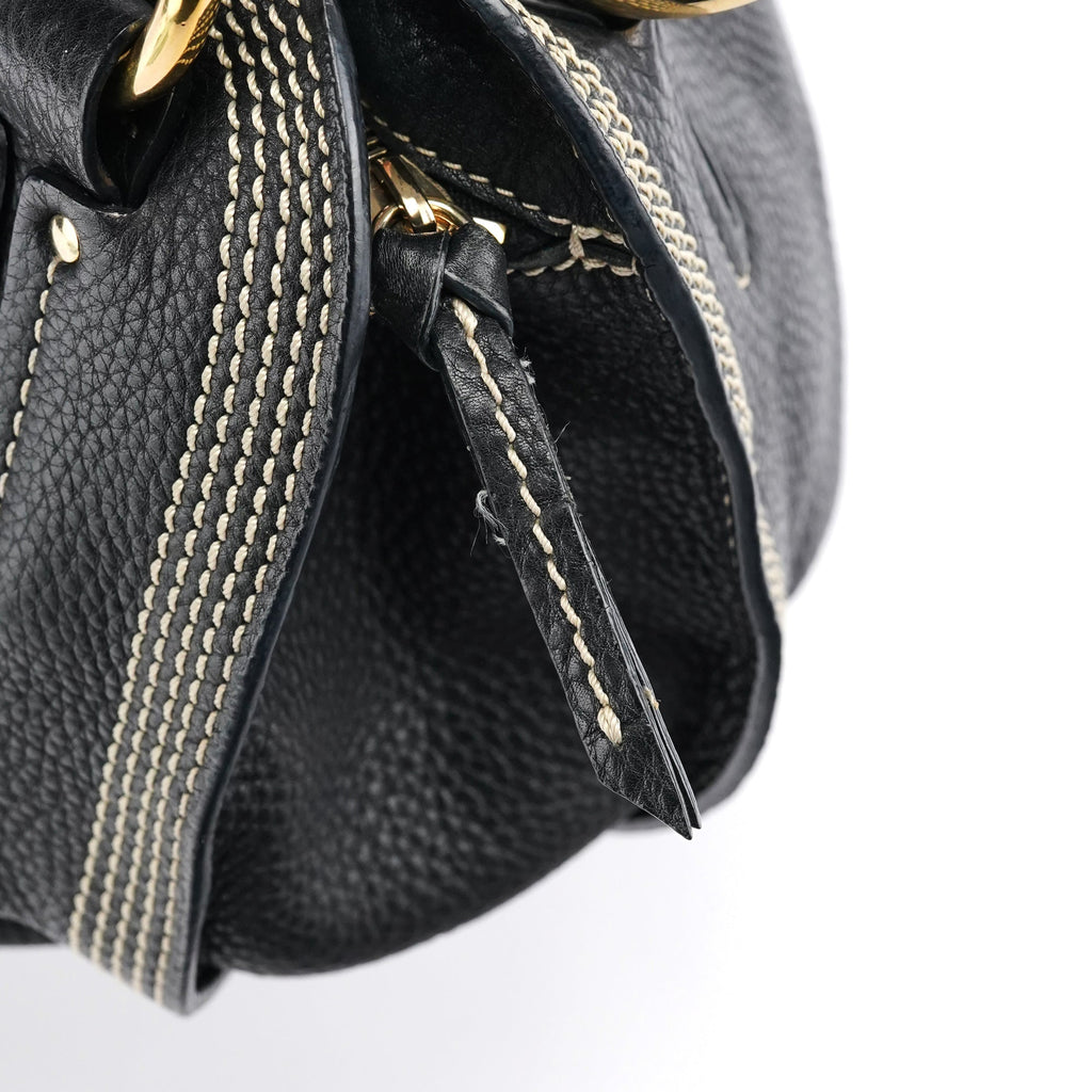 Black Leather Bittersweet Shoulder Bag