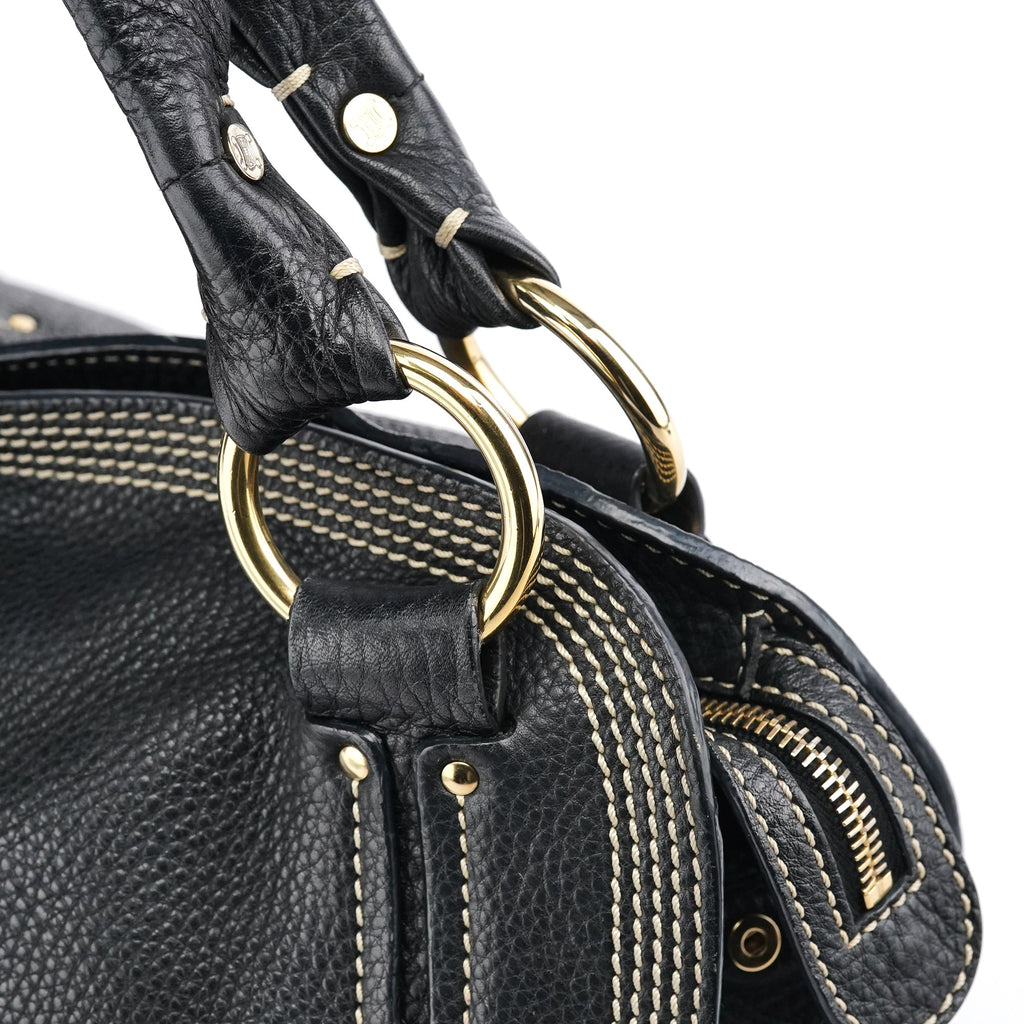 Black Leather Bittersweet Shoulder Bag