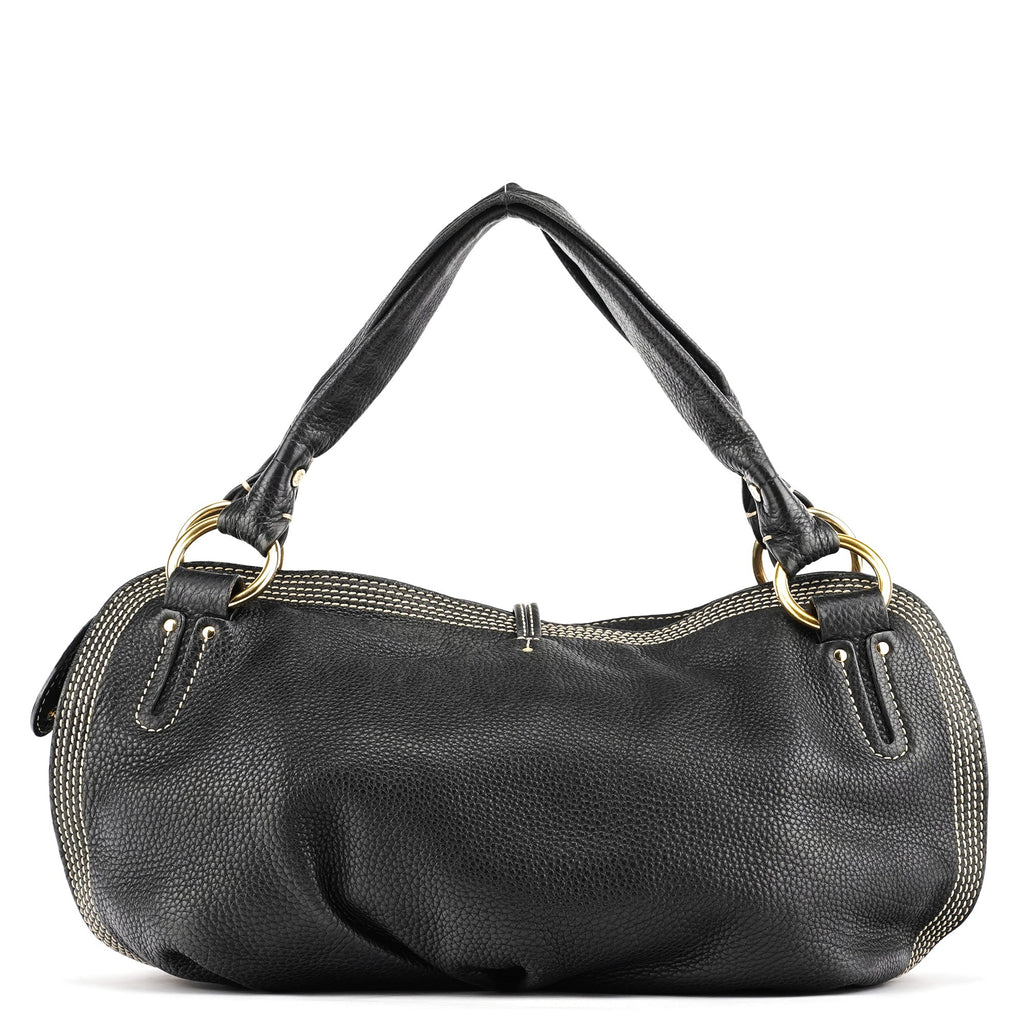 Black Leather Bittersweet Shoulder Bag