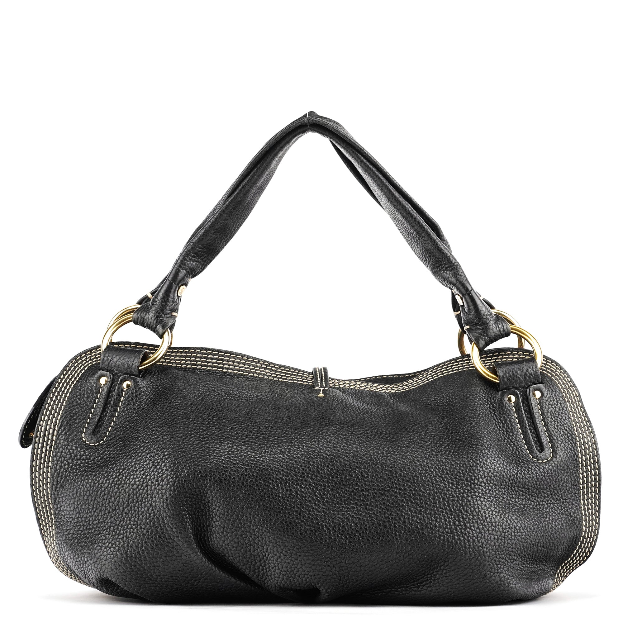 Black Leather Bittersweet Shoulder Bag