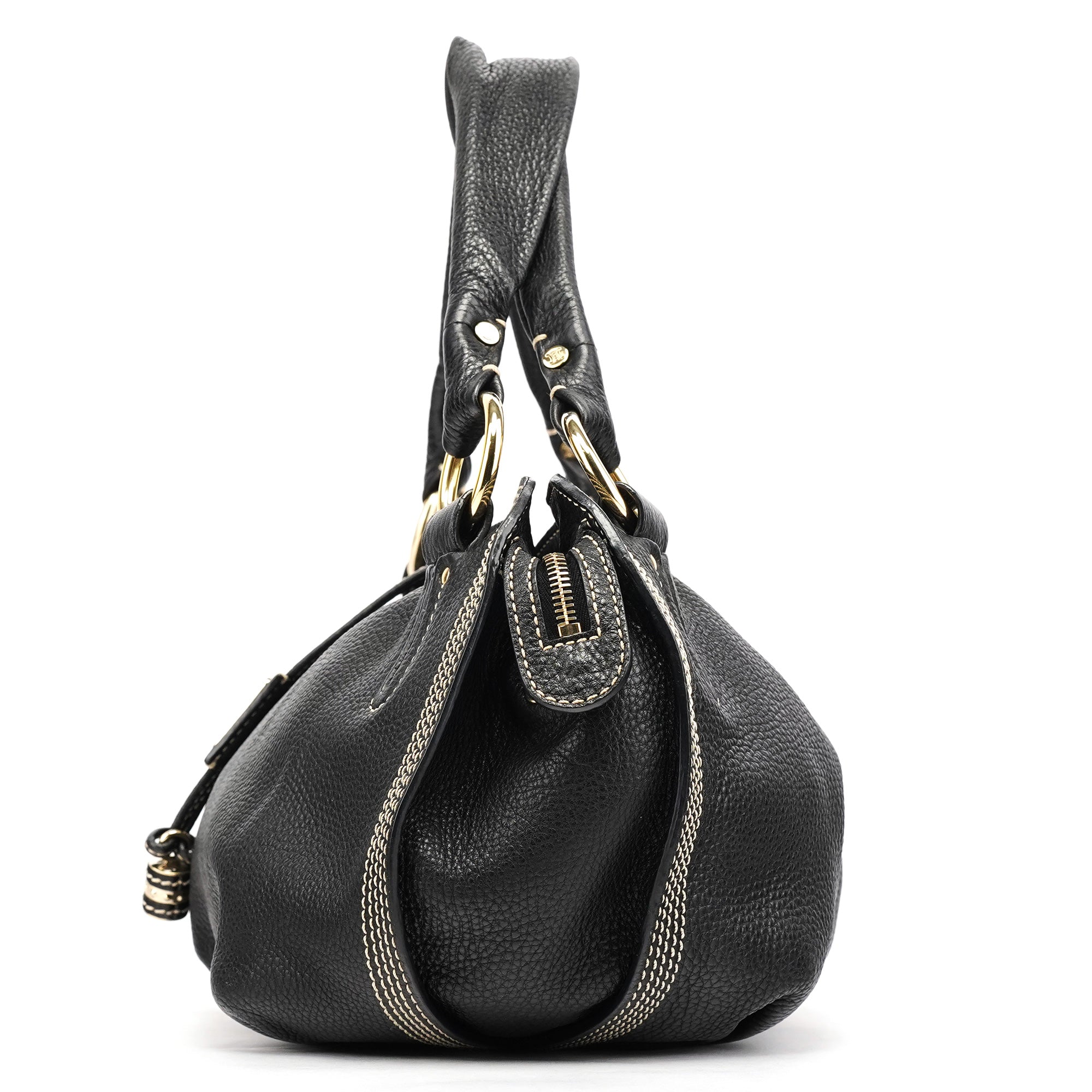Black Leather Bittersweet Shoulder Bag