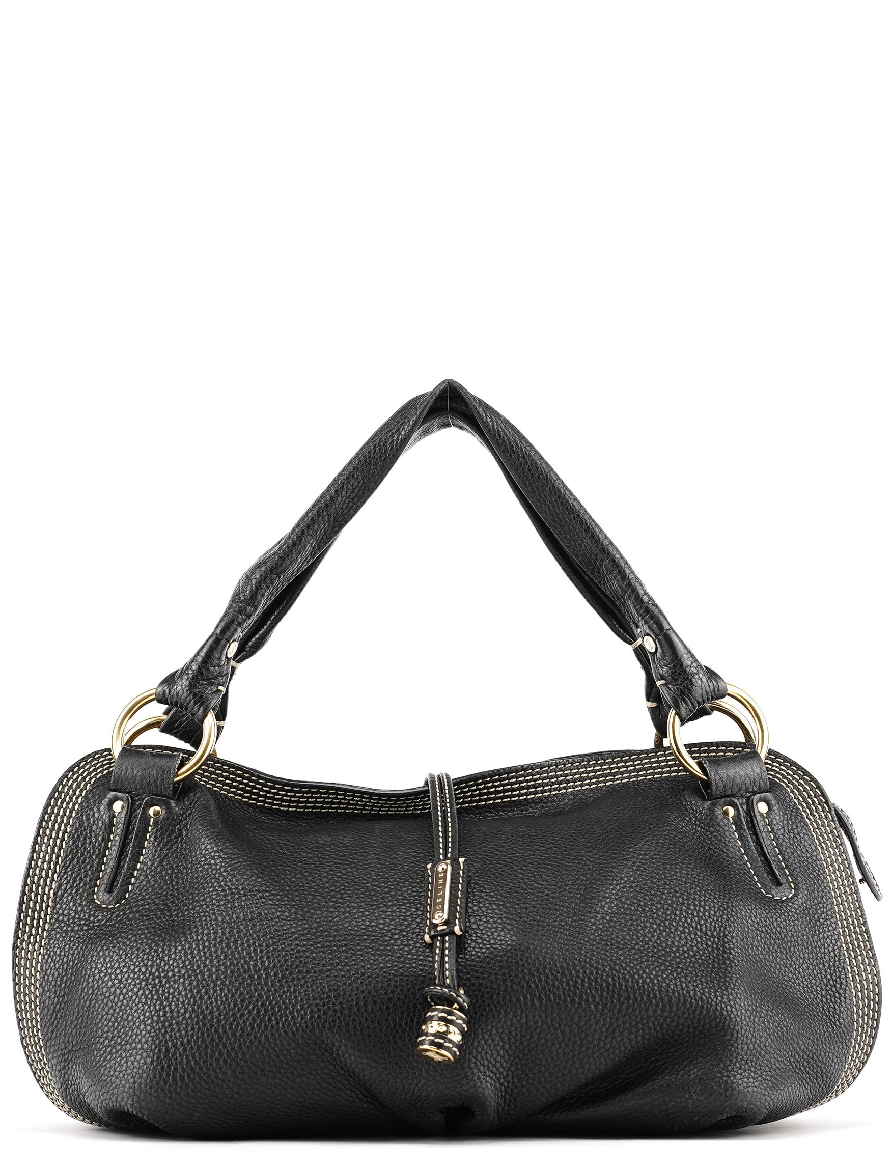 Black Leather Bittersweet Shoulder Bag