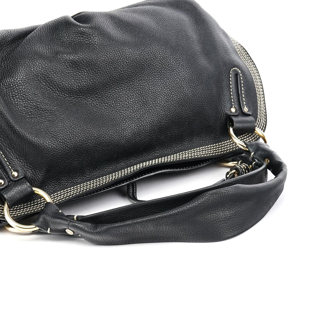Black Leather Bittersweet Shoulder Bag