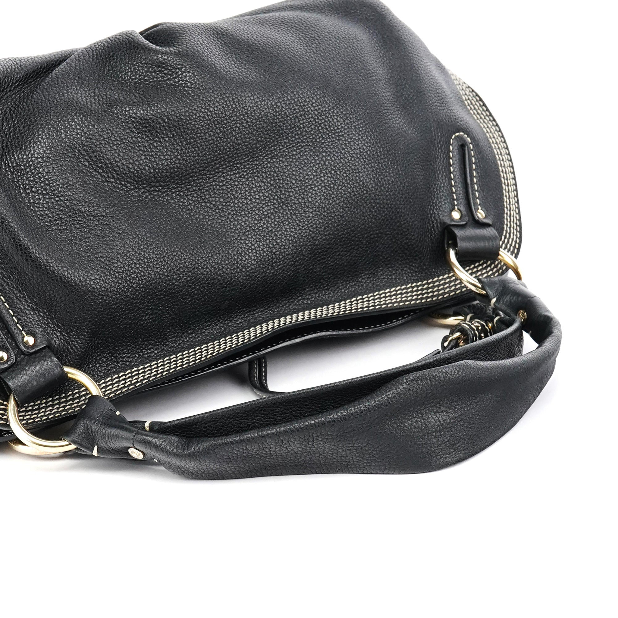 Black Leather Bittersweet Shoulder Bag