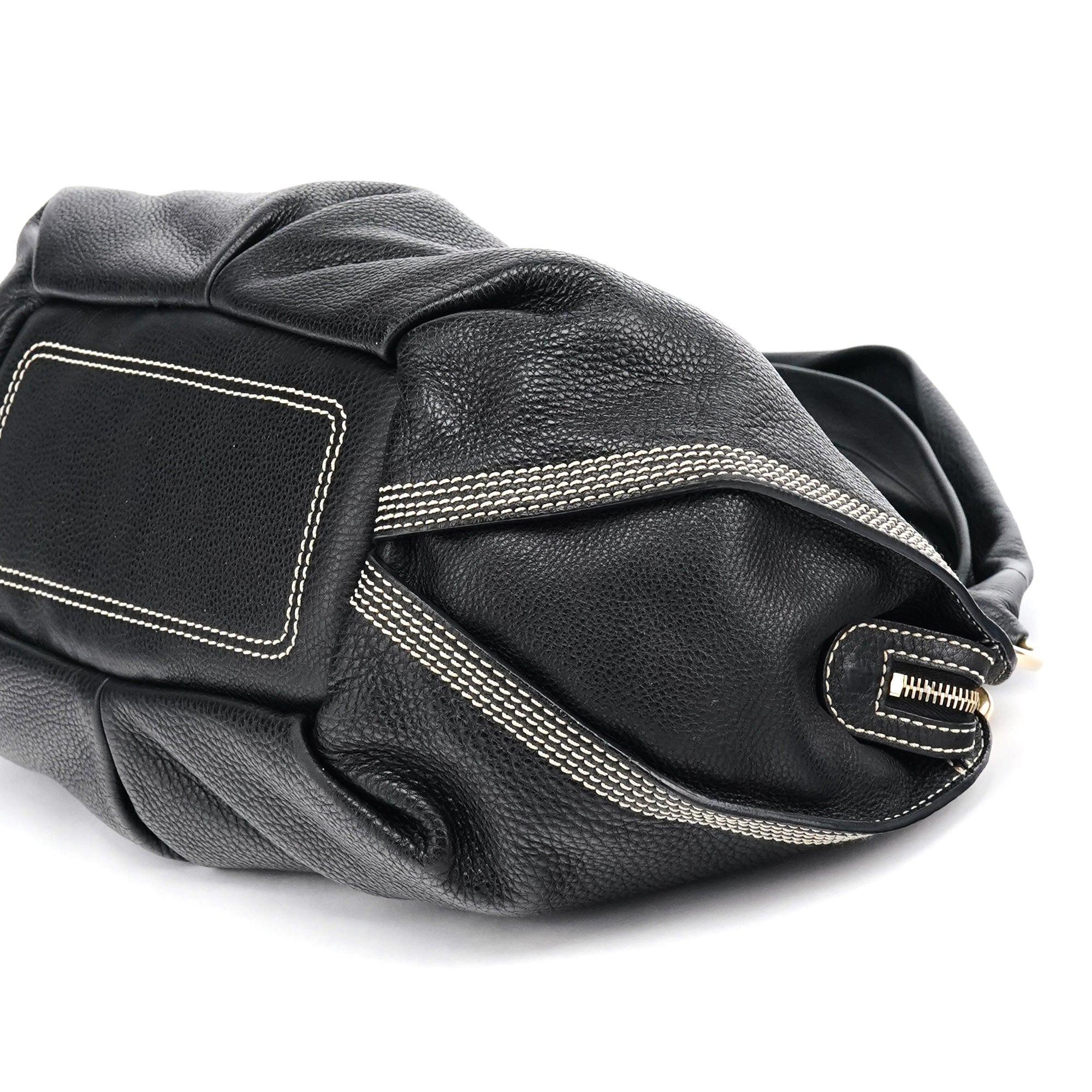 Black Leather Bittersweet Shoulder Bag