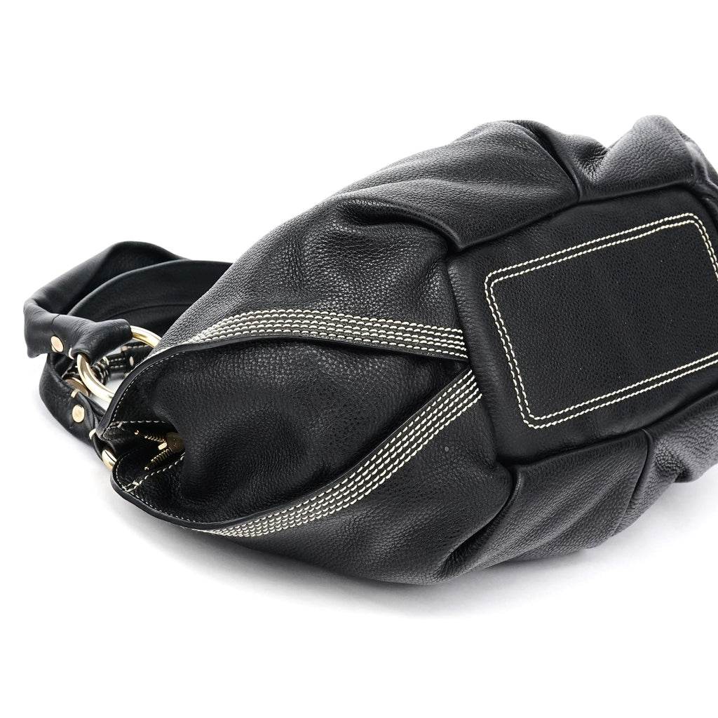 Black Leather Bittersweet Shoulder Bag