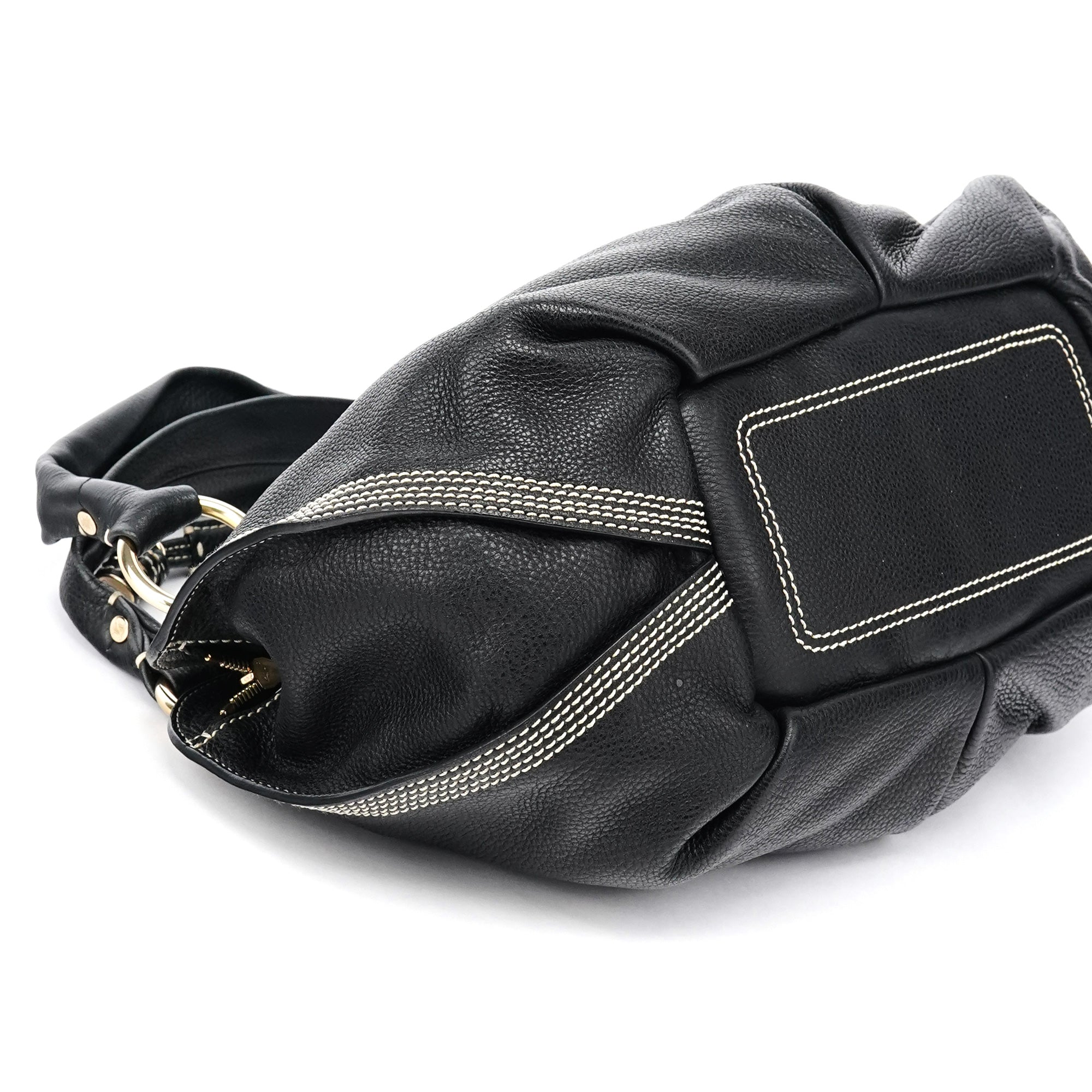 Black Leather Bittersweet Shoulder Bag