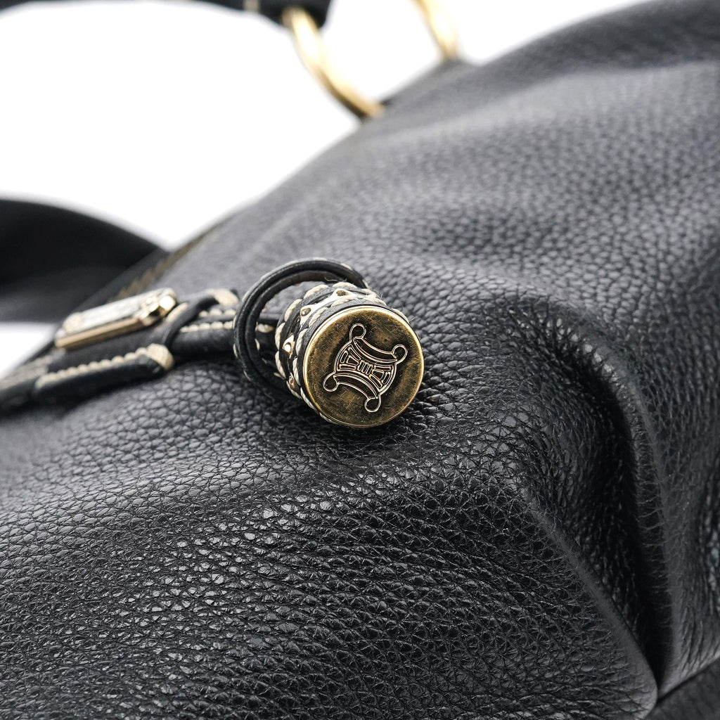 Black Leather Bittersweet Shoulder Bag