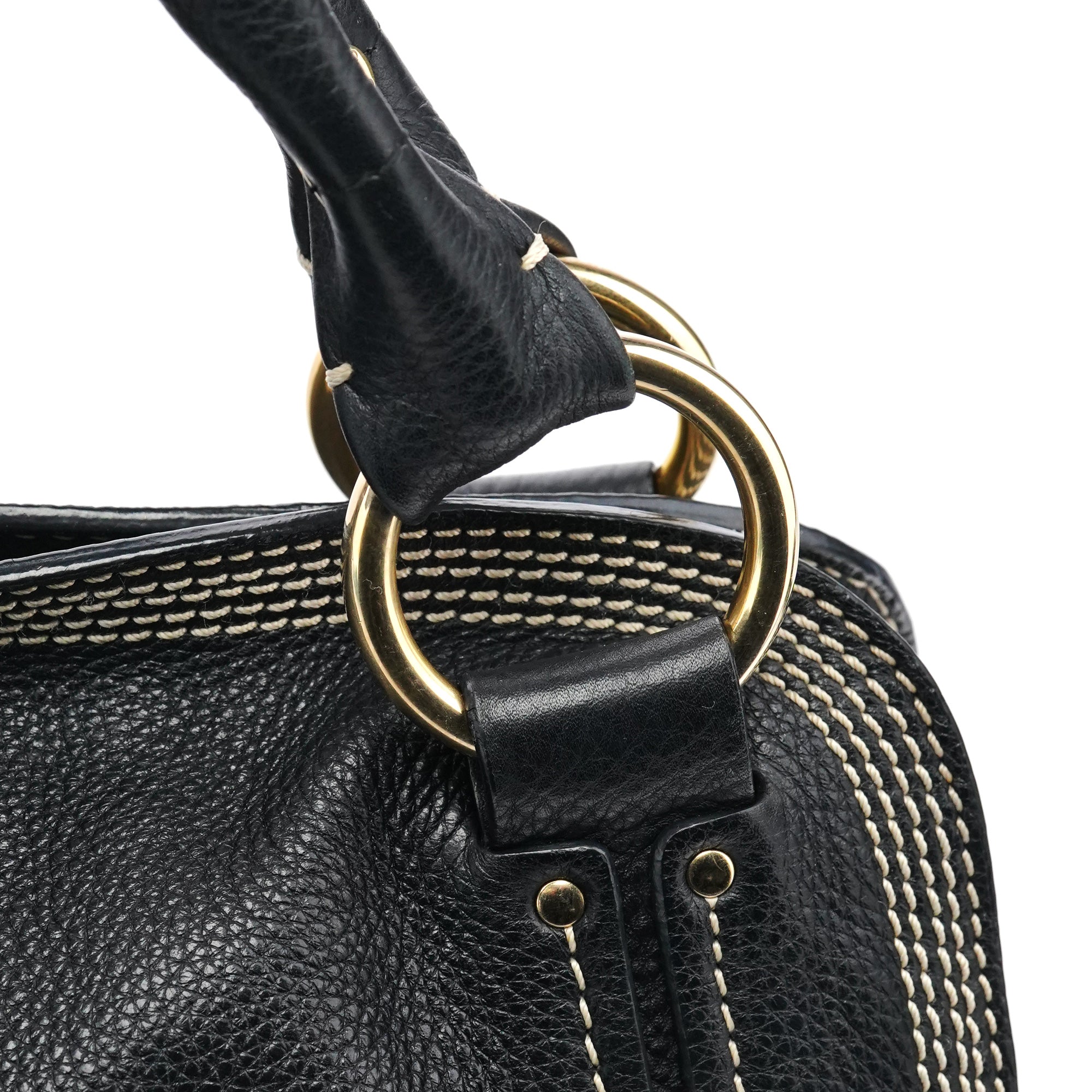 Black Leather Bittersweet Shoulder Bag