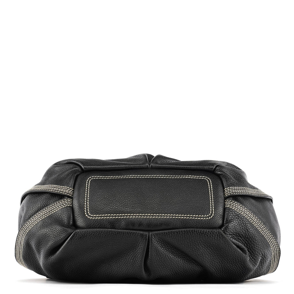 Black Leather Bittersweet Shoulder Bag