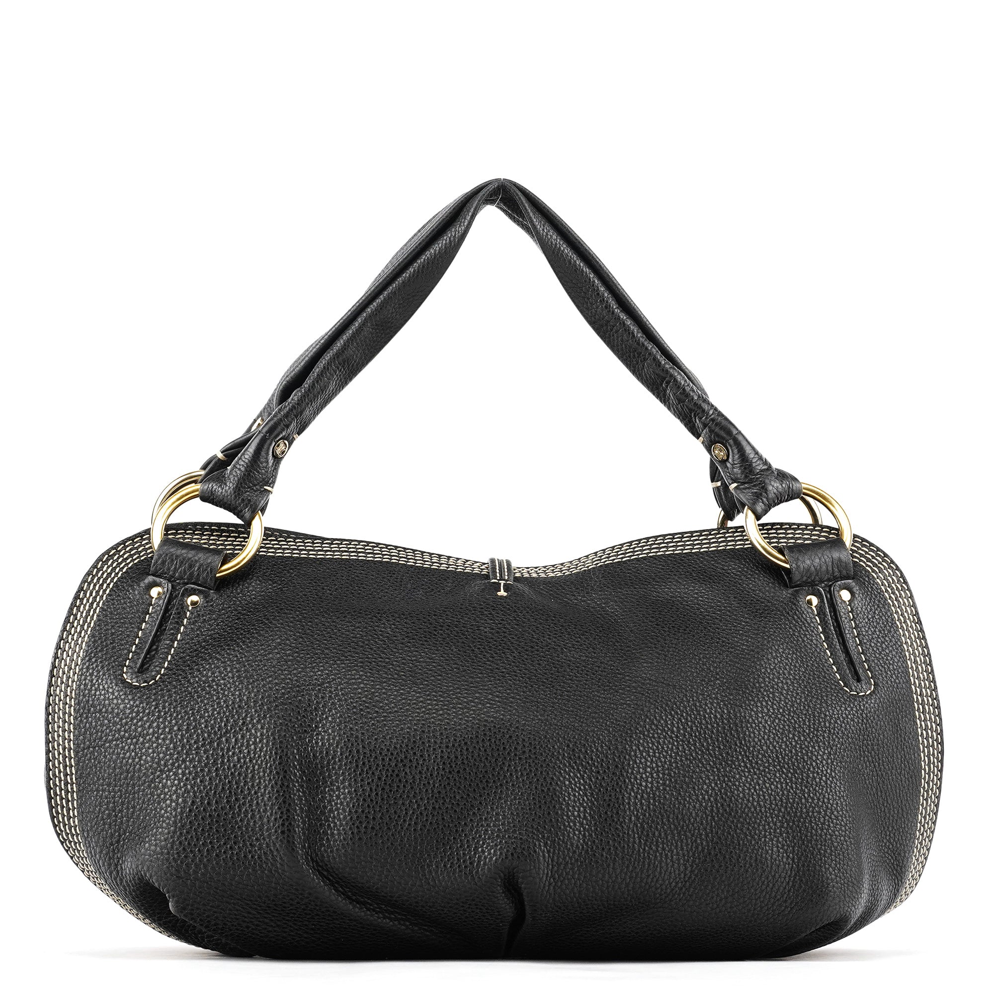 Black Leather Bittersweet Shoulder Bag