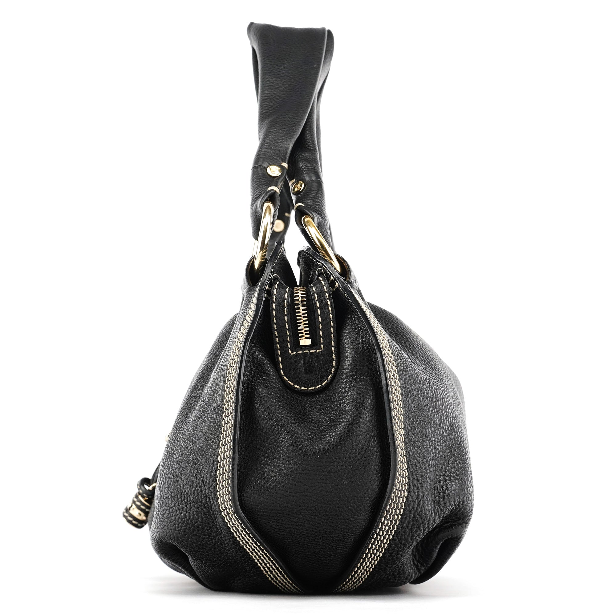Black Leather Bittersweet Shoulder Bag