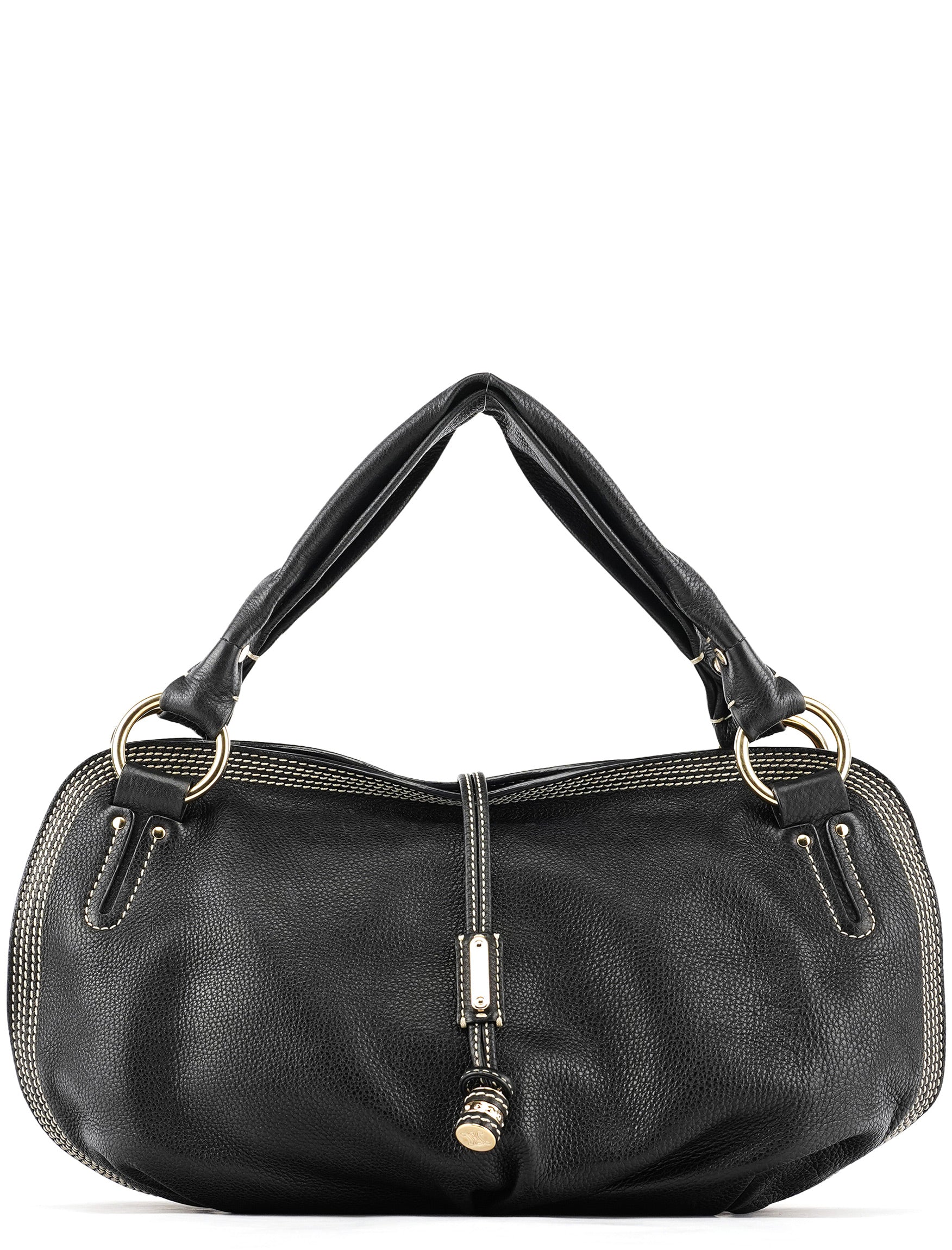 Black Leather Bittersweet Shoulder Bag