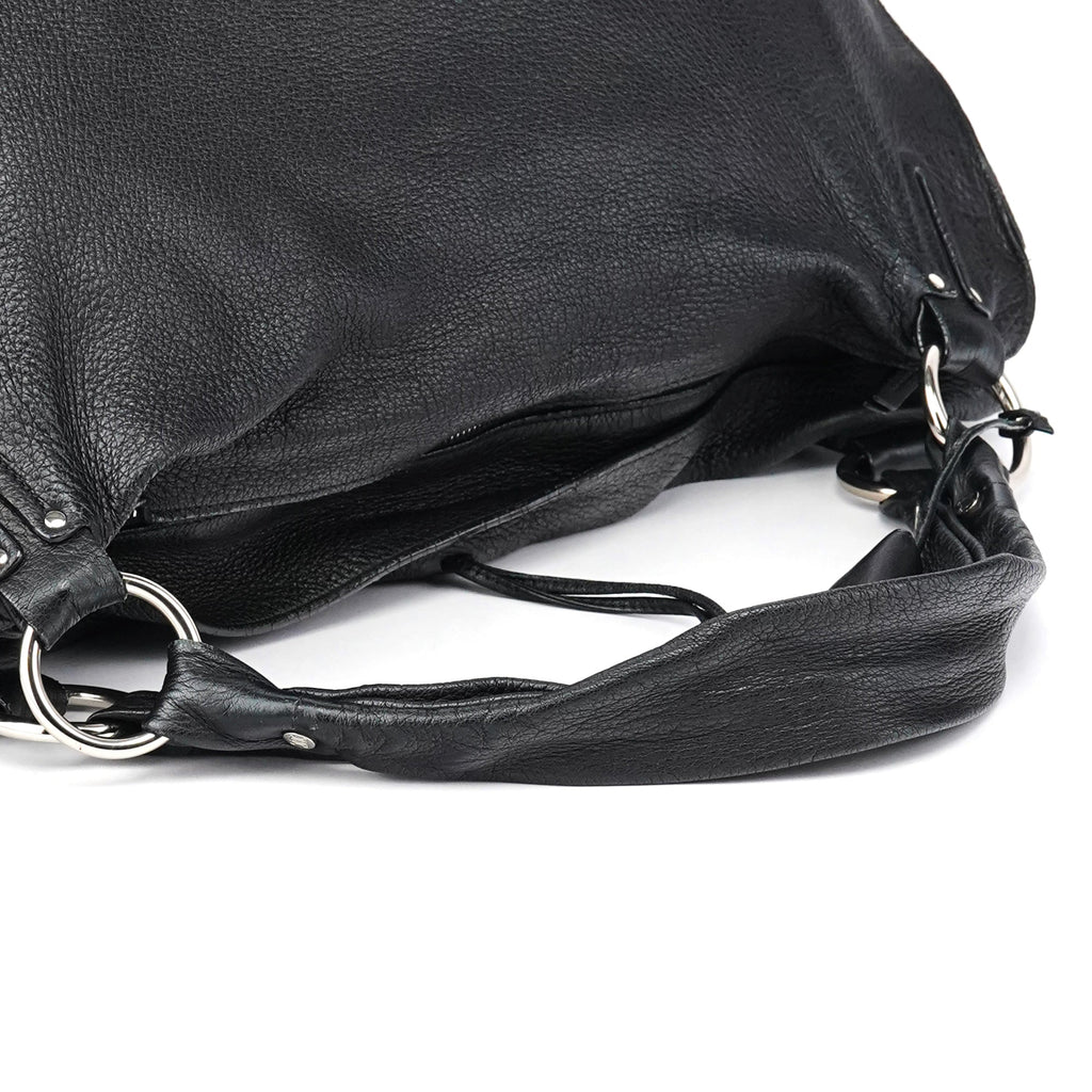Black Leather Bittersweet Shoulder Bag